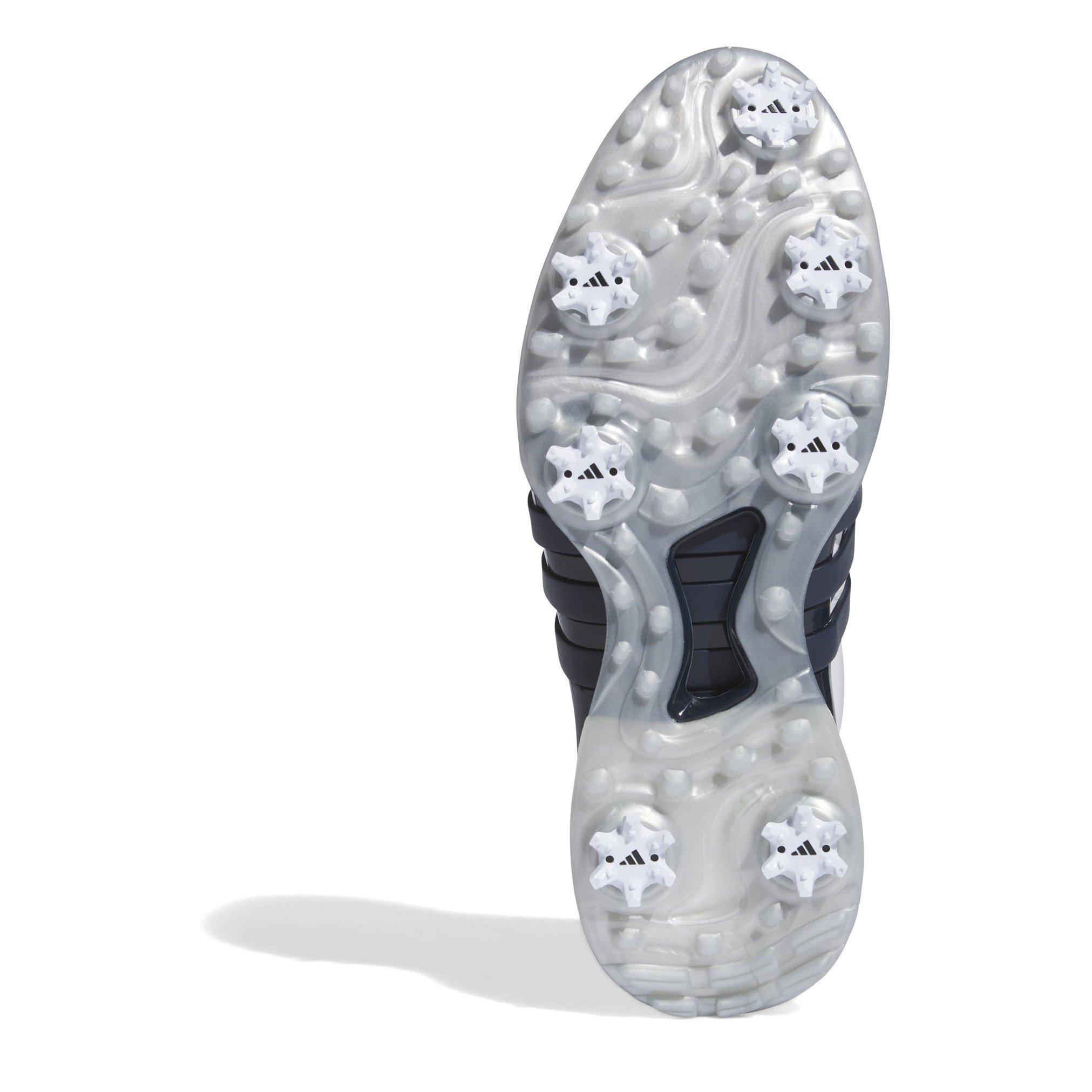 White/Nvy/Silv - adidas - Tour360 24 Wide Golf Shoes Mens - 6