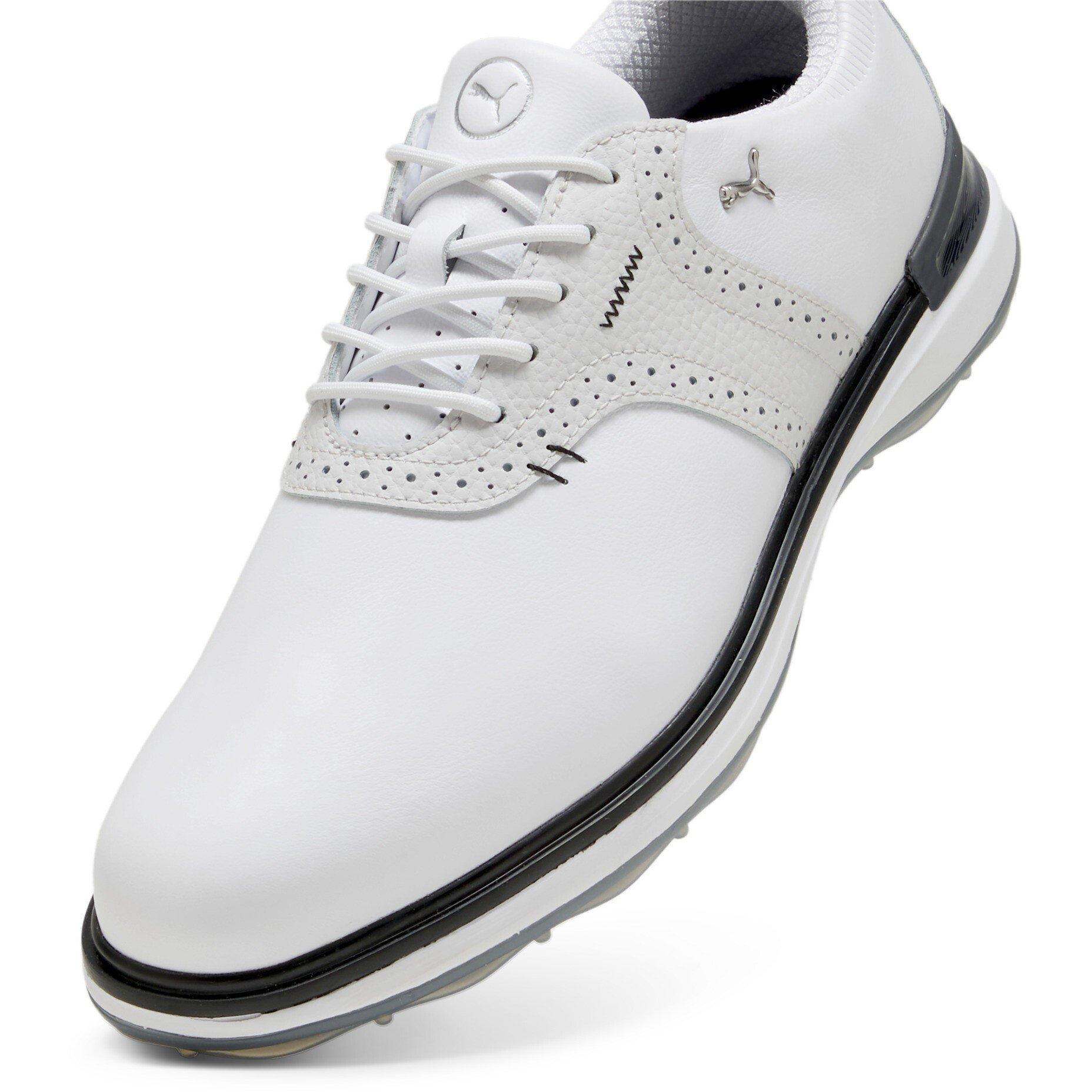 Wht/Gry/Blk - Puma - Men's Avant Spikeless Golf Shoes - 6