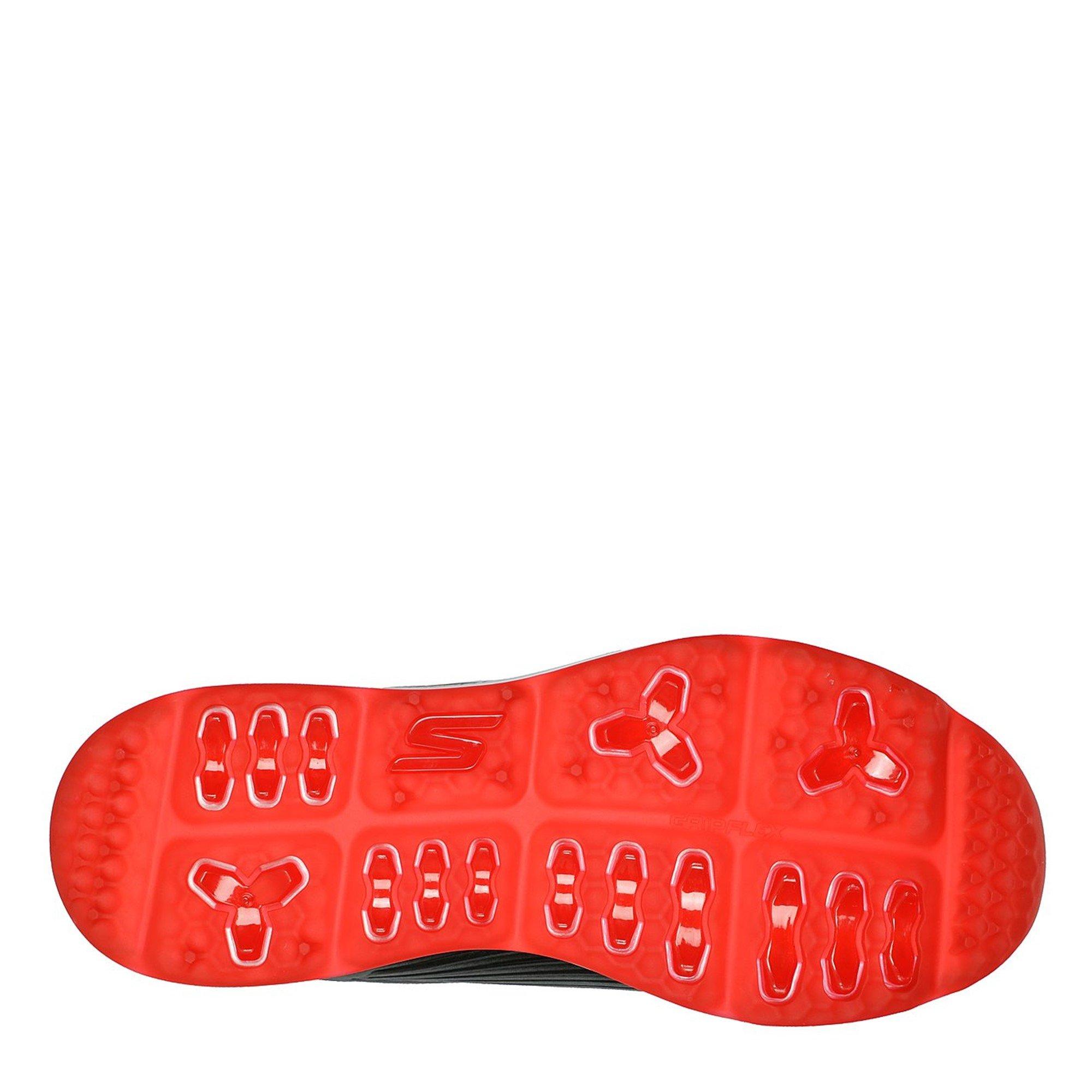 Black/Red - Skechers - Go Golf Elite 5 - Spiked Trainers Mens - 4