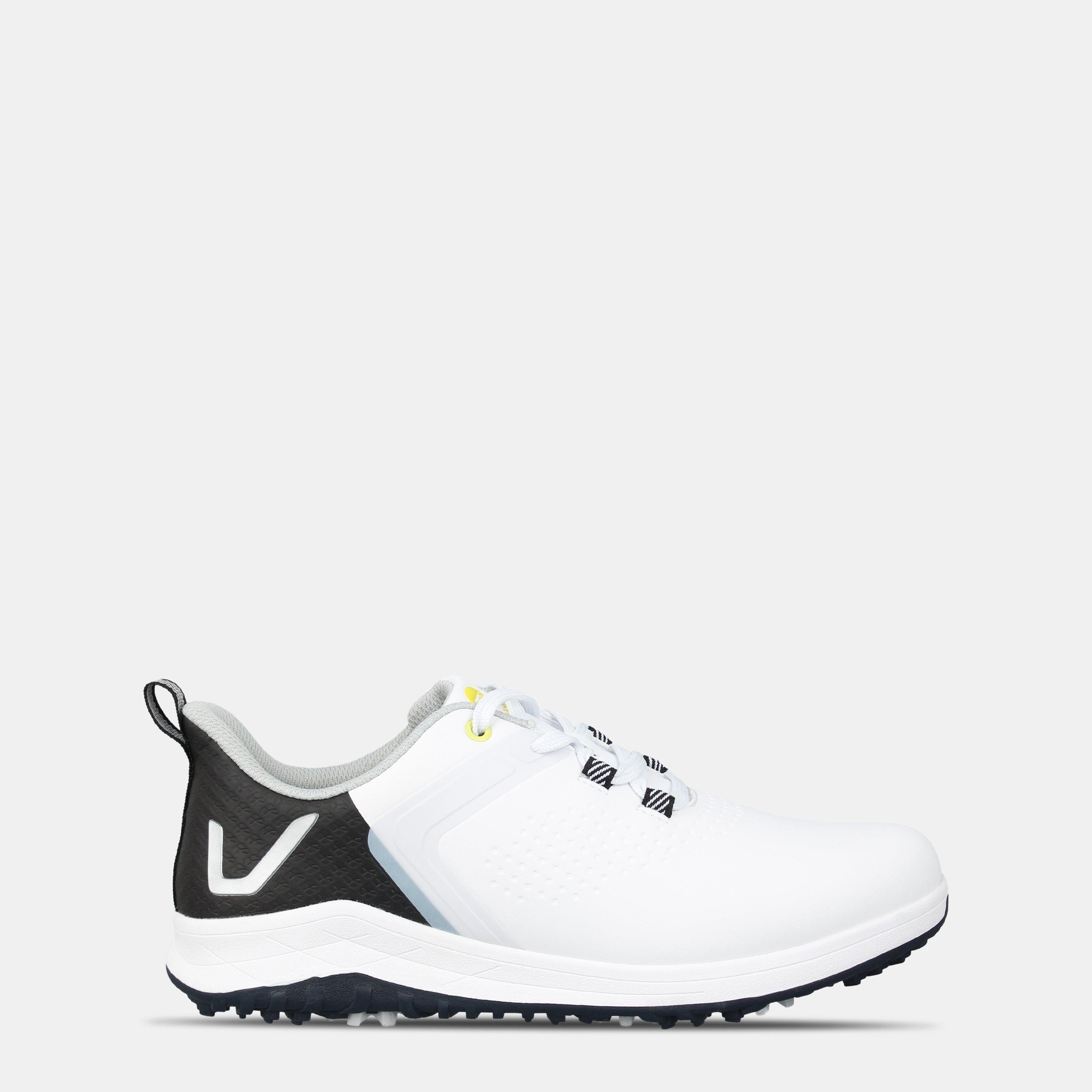 Slazenger Men's V Series Spiked Golf Shoes - White/Black - 9.5 (44)