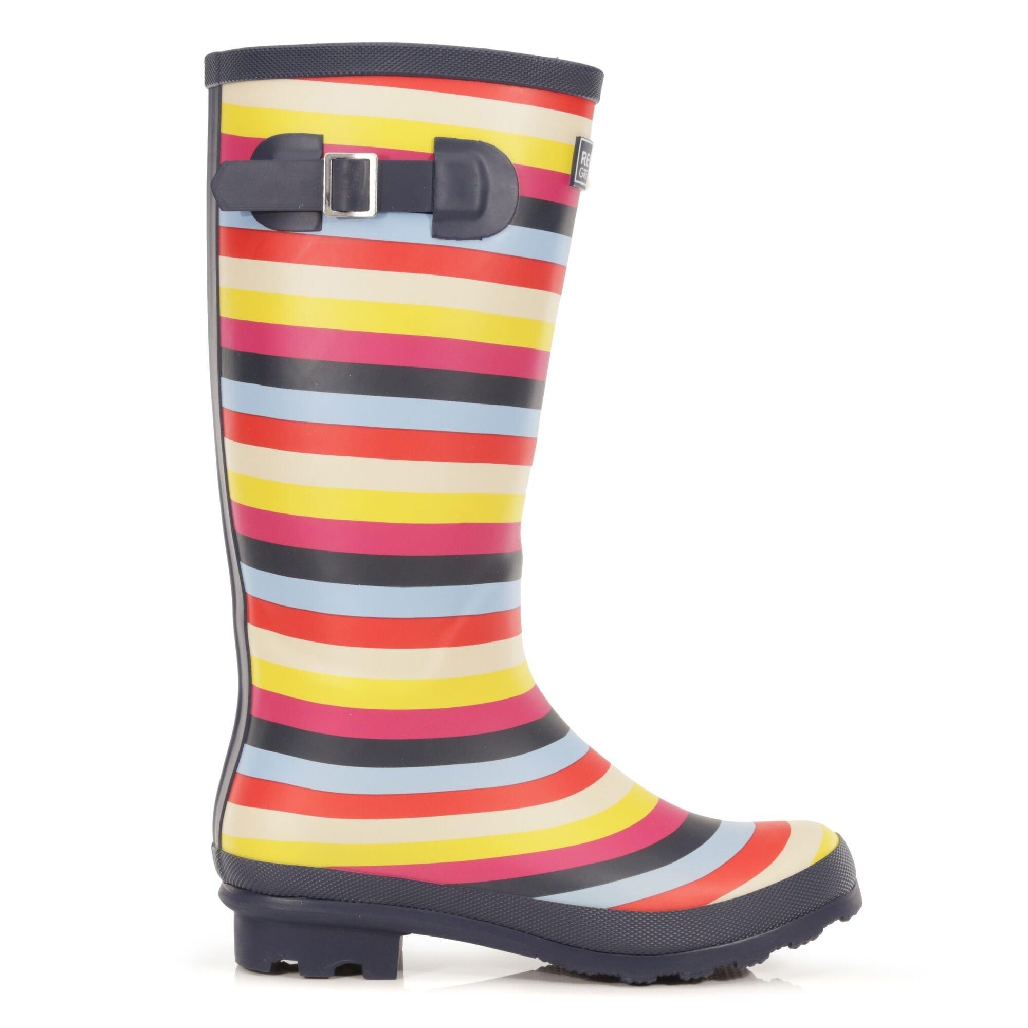 Multi Stripe - Regatta - Lady Fairweather II Cotton Lined Wellingtons - 2