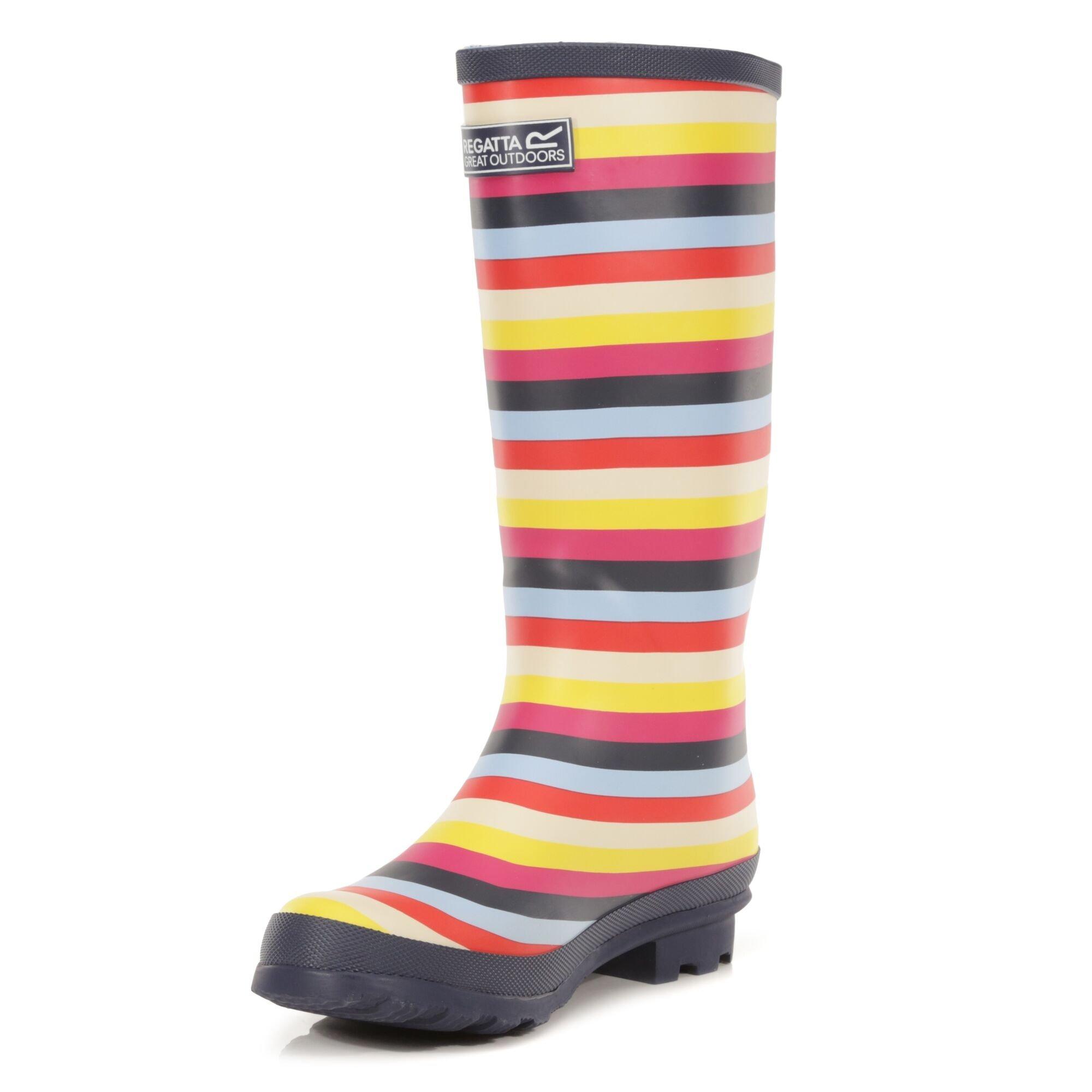 Multi Stripe - Regatta - Lady Fairweather II Cotton Lined Wellingtons - 3