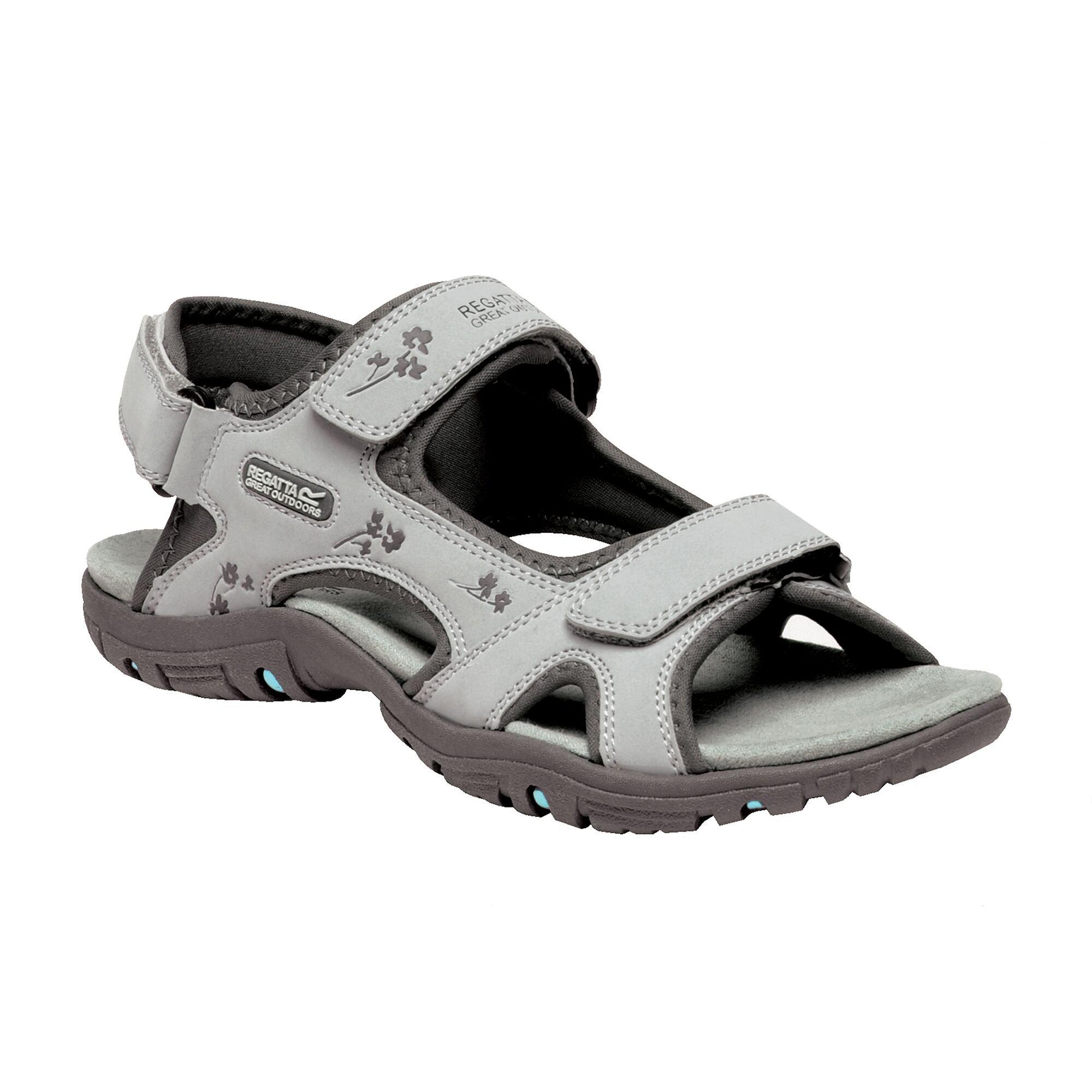 Regatta Women's Haris Sandals - Ltstl/Granit - 6 (39)