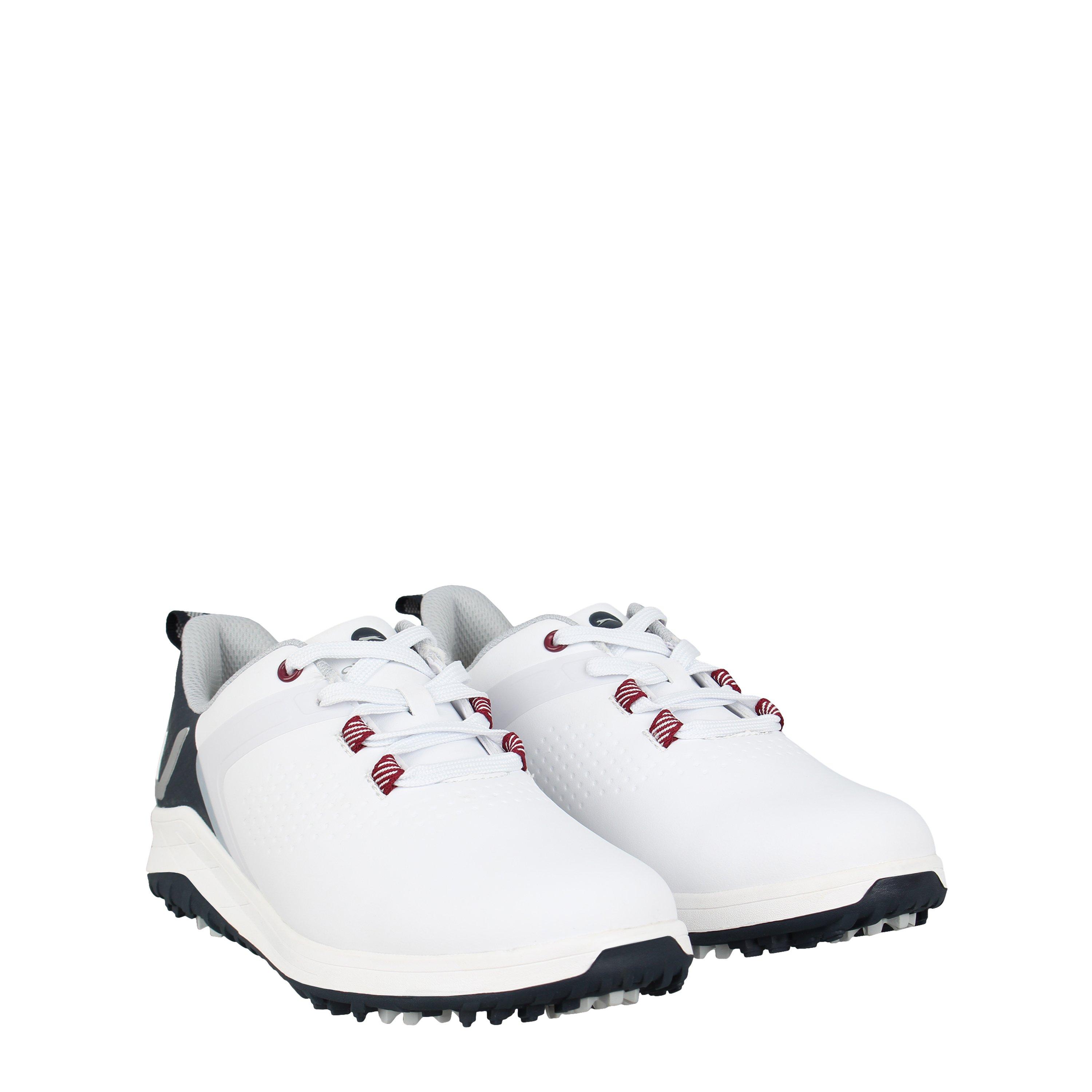 White/Black - Slazenger - V Series Spiked Golf Shoes Juniors - 4