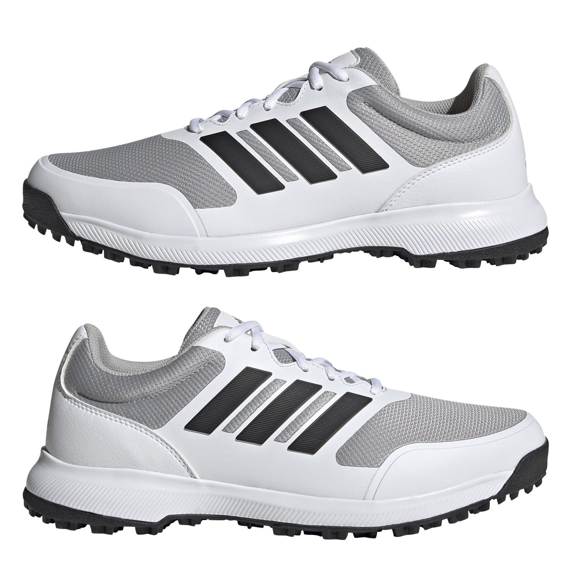 Weiß/Schwarz - adidas - Tech Response Spikeless Golf Shoes - 10