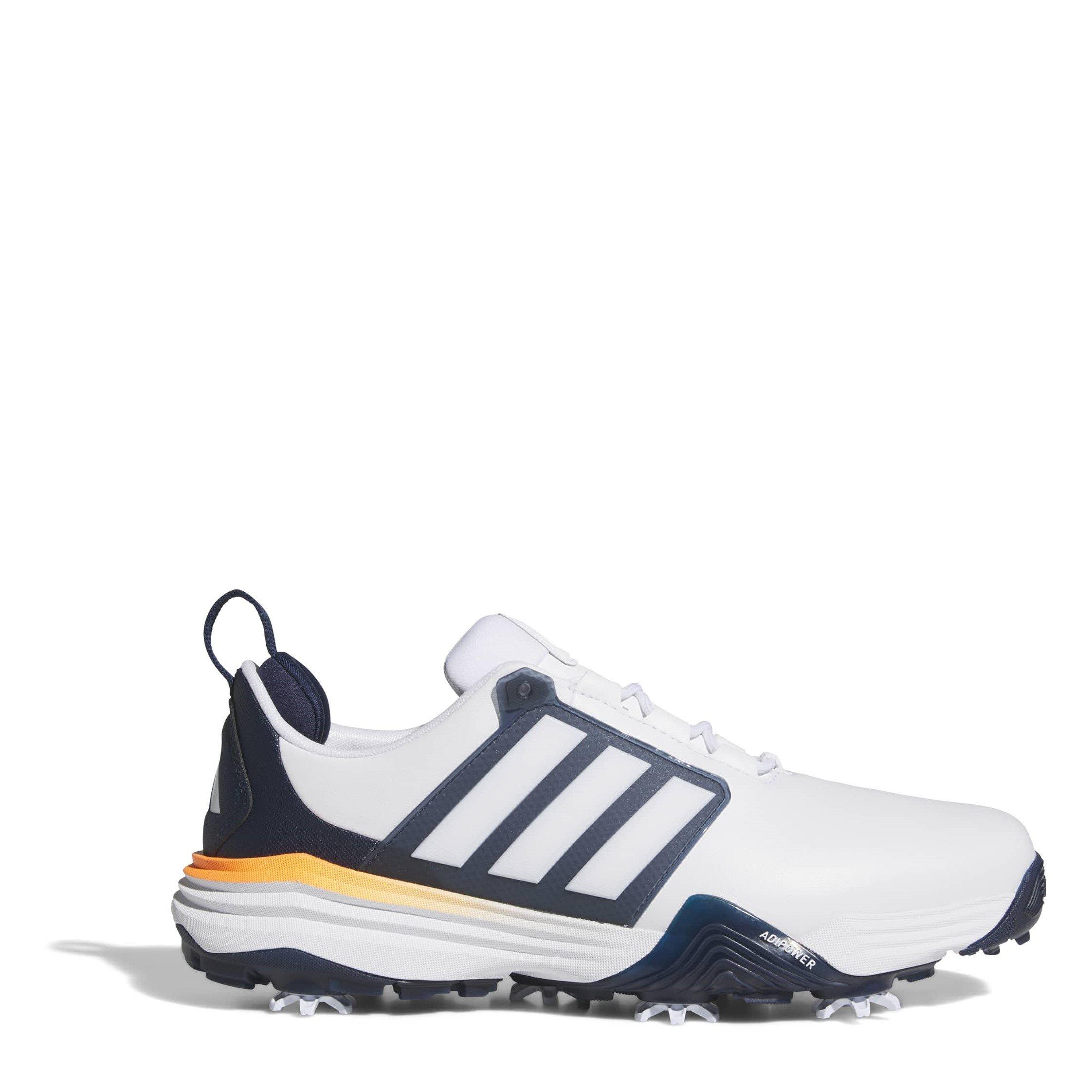 Adidas Men's Spiked Golf Shoes - Ftwrwhite/Navy - 7 (40.7)