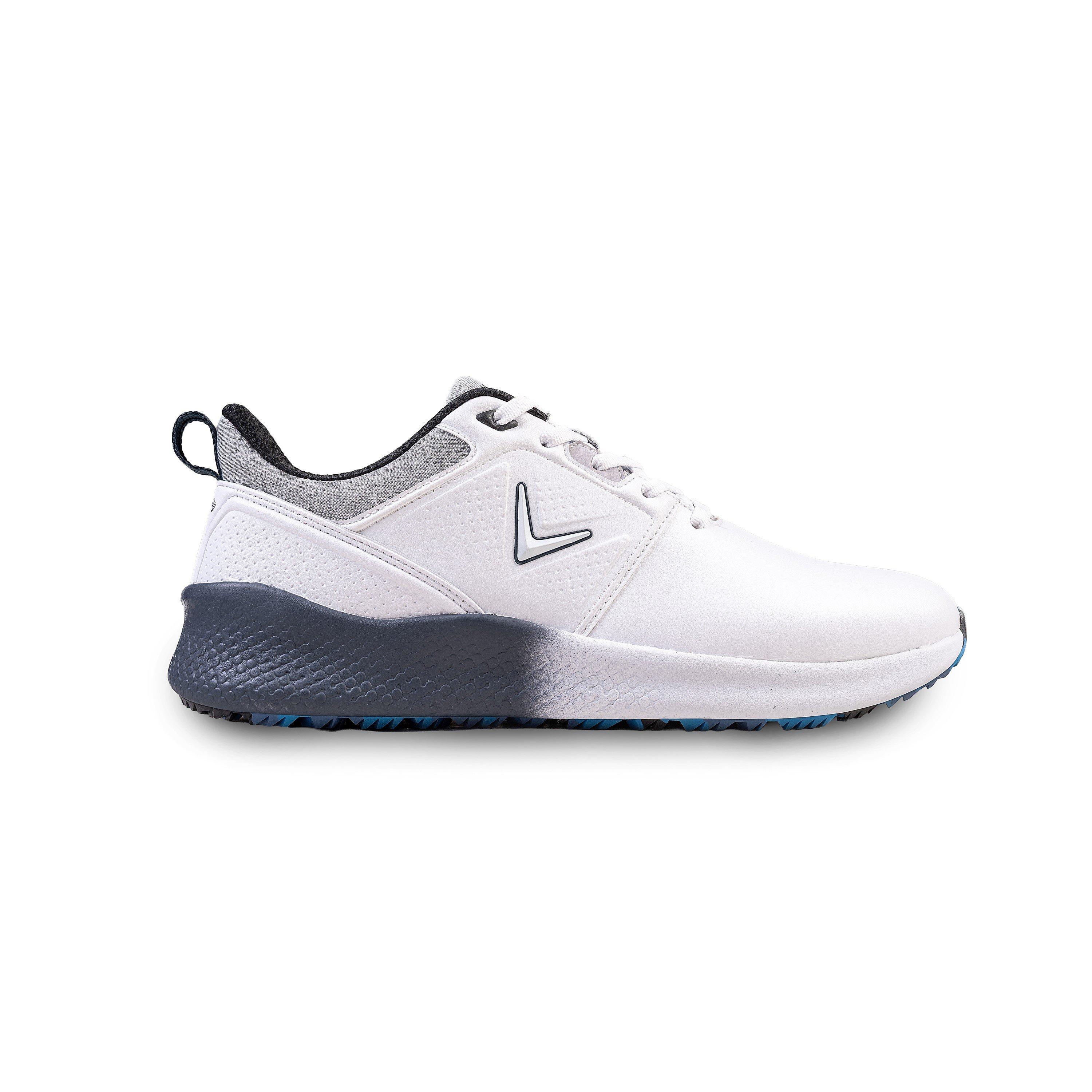 Callaway Men's Peak Spikeless Golf Shoes - White/Blue - 9.5 (44)
