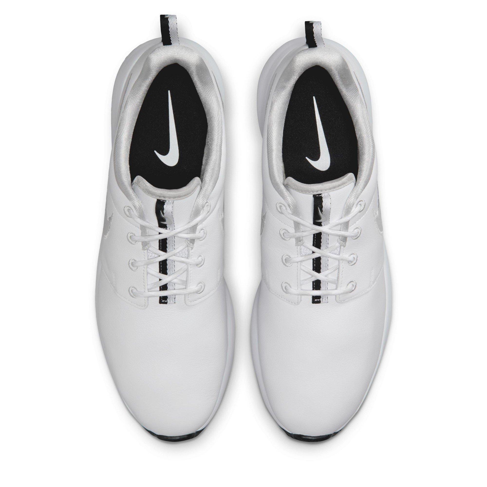 White/Black-Wht - Nike - Men's Spikeless Golf Shoes - 6