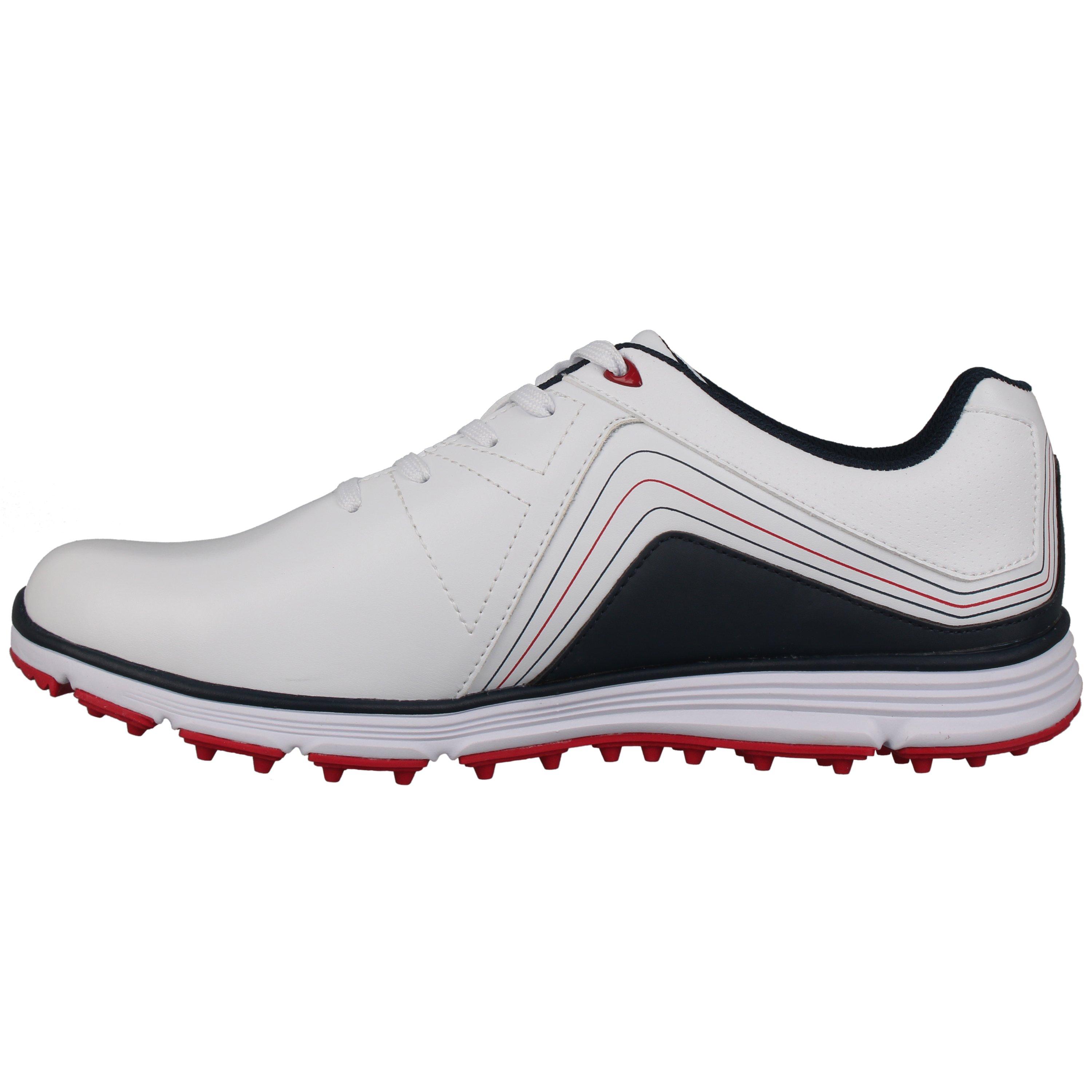 Wit/Marineblauw - Slazenger - V300SL Mens Golf Shoes - 4