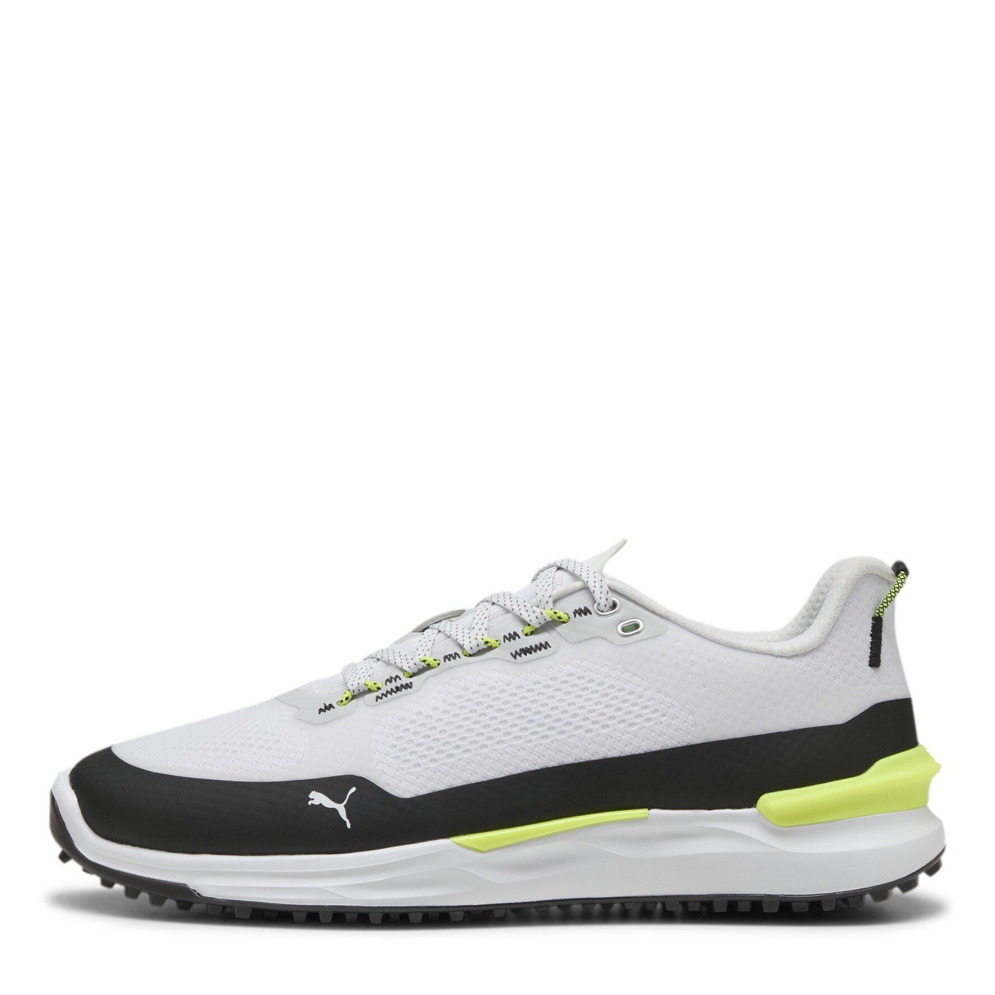 Wht/Blk/Ylw - Puma - Ignite Elevate Spikeless Golf Shoes - 2