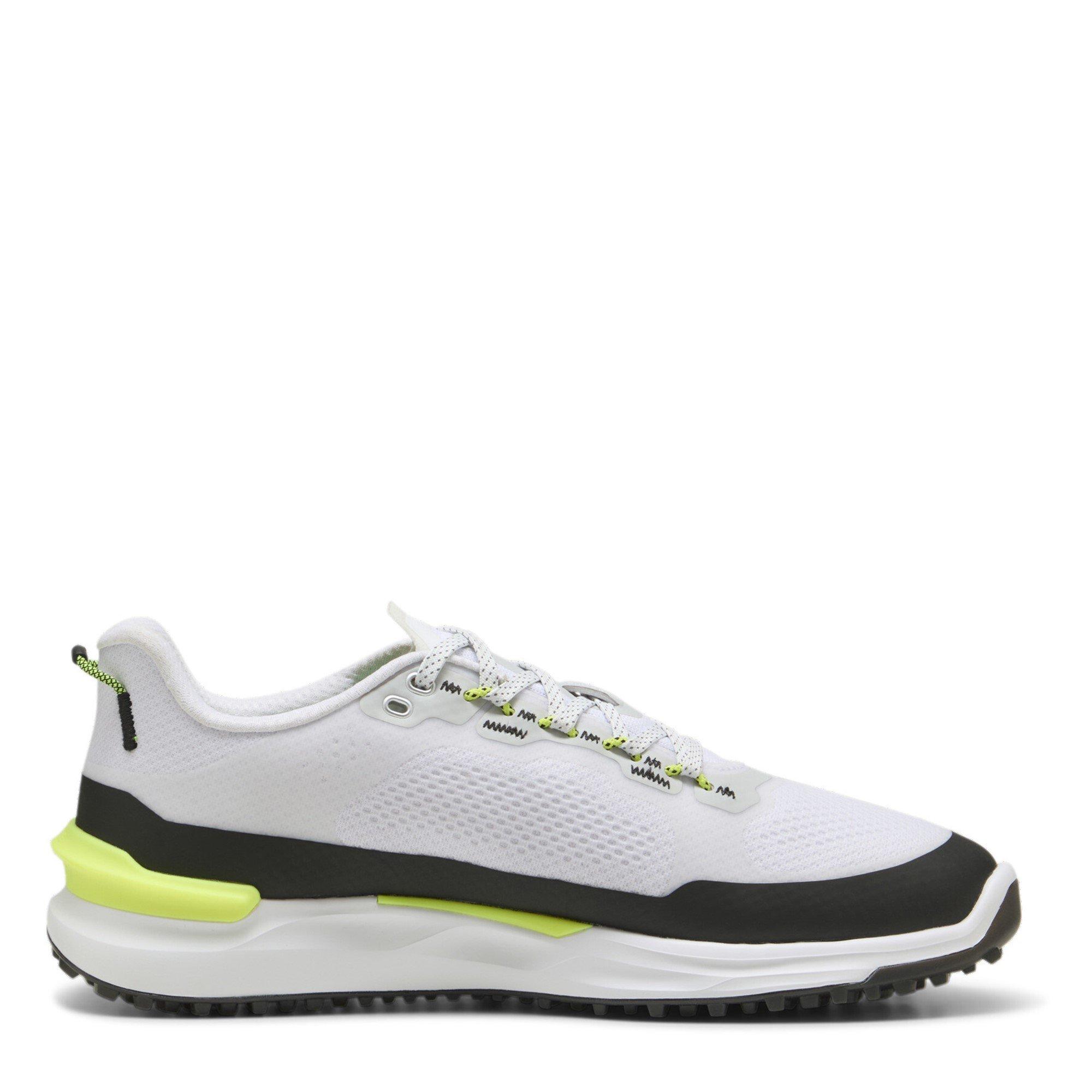 Wht/Blk/Ylw - Puma - Ignite Elevate Spikeless Golf Shoes - 4