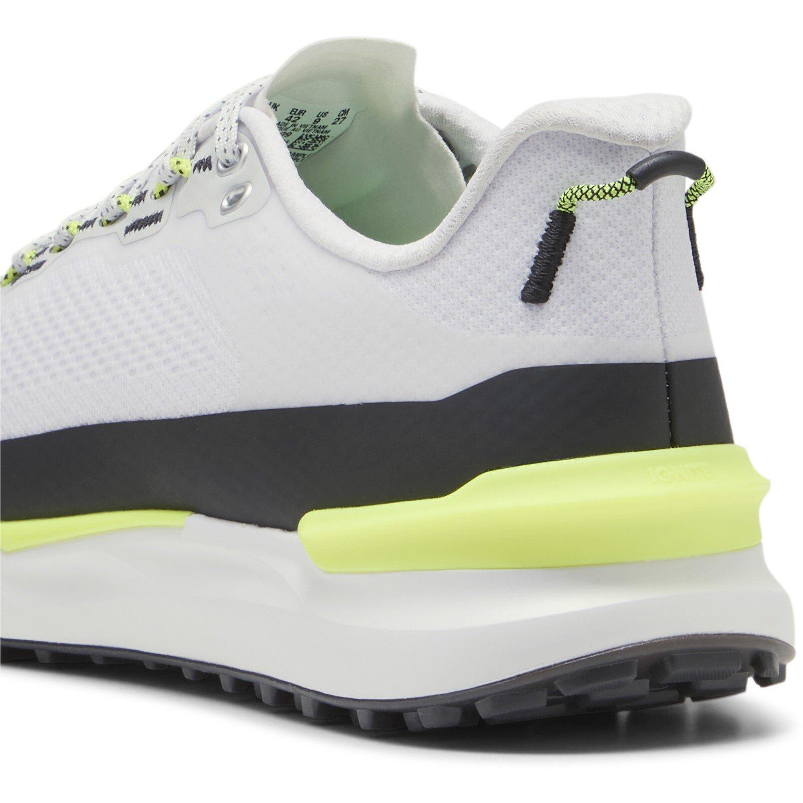 Wht/Blk/Ylw - Puma - Ignite Elevate Spikeless Golf Shoes - 5