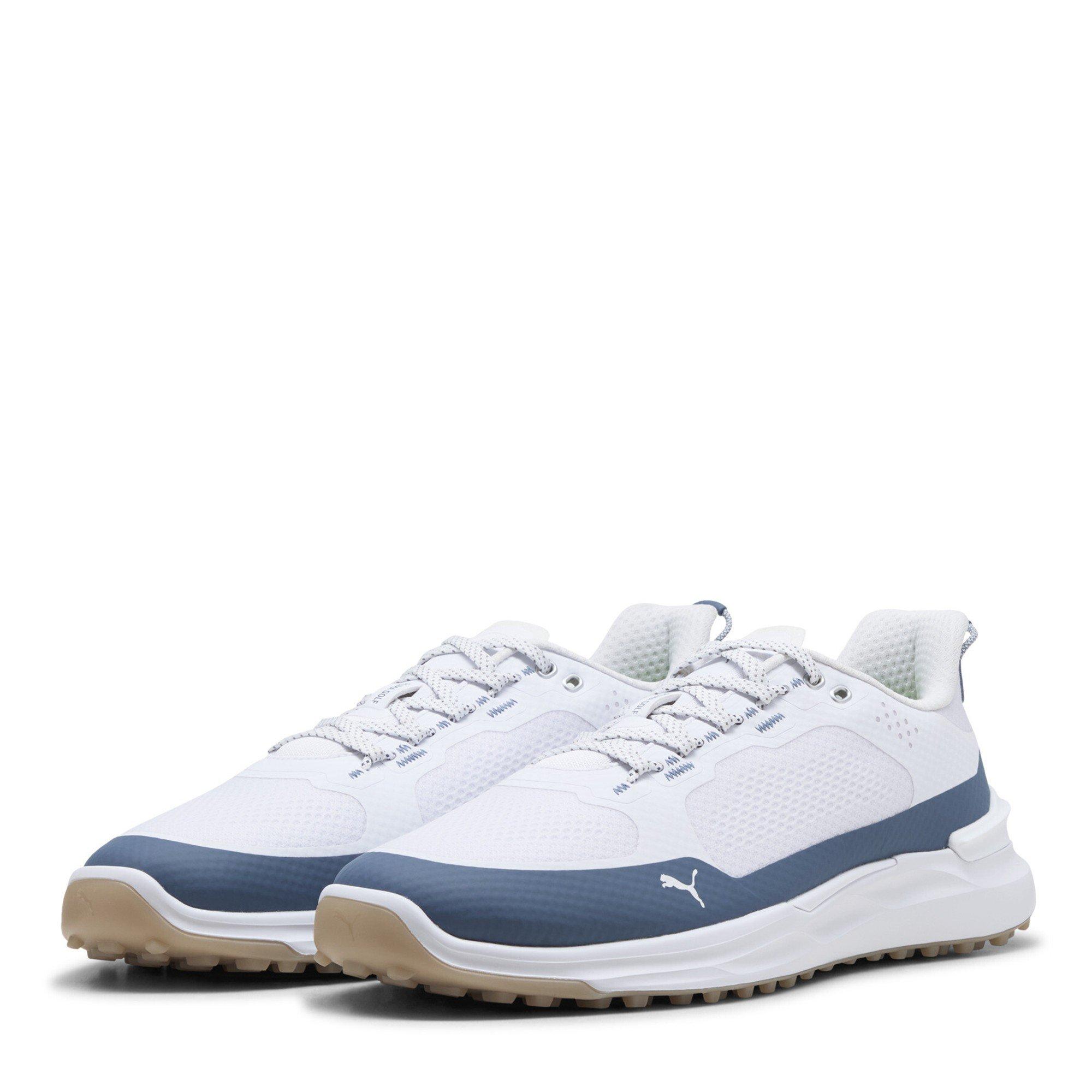 White-Dark Indi - Puma - Men's IGNITE Elevate X Spikeless Golf Shoes - 1