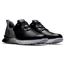 Footjoy Step into luxury with these pure black calfskin leather sneakers from