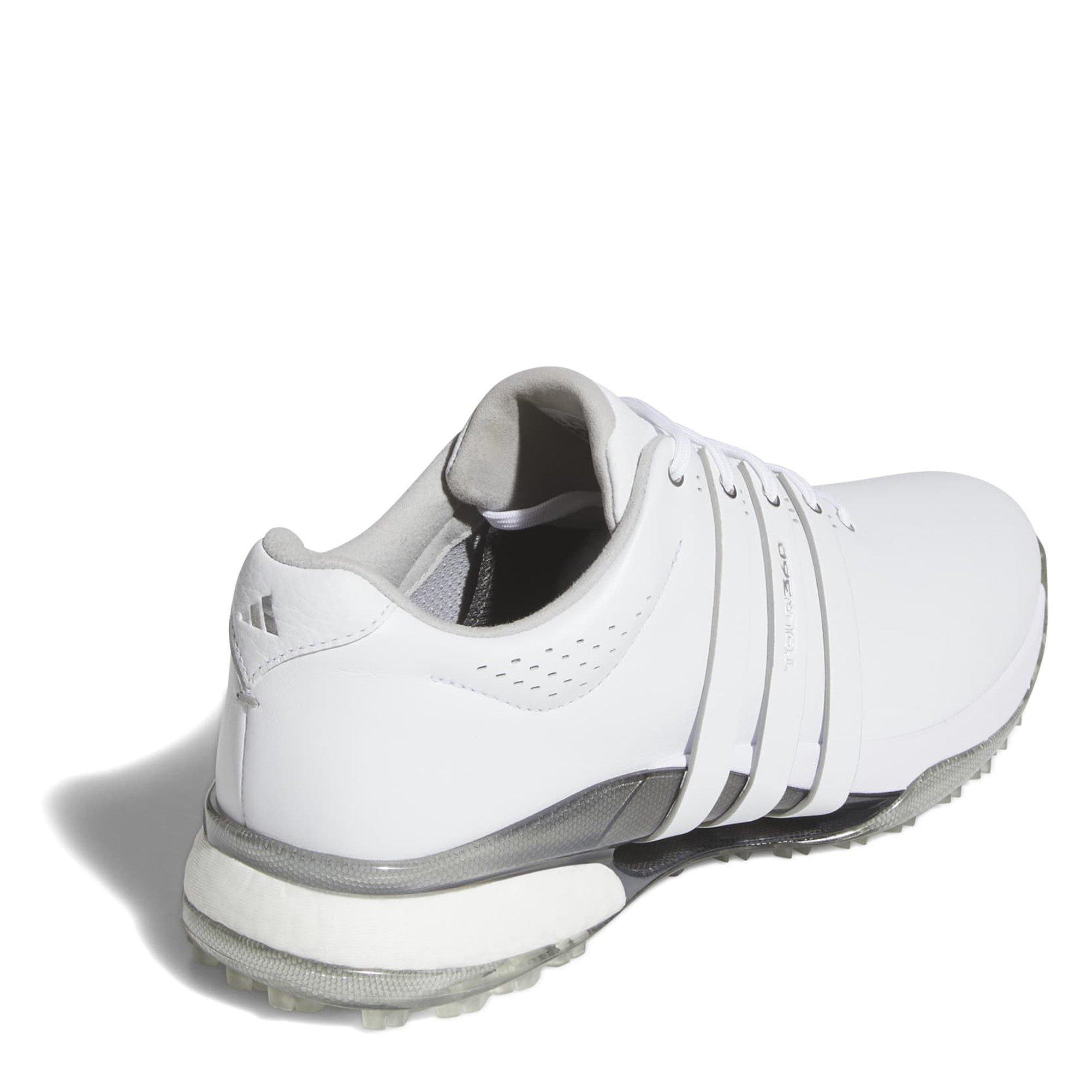 Bianco/Argento - adidas - Tour360 25 Wide Spikeless Golf Shoes Mens - 4