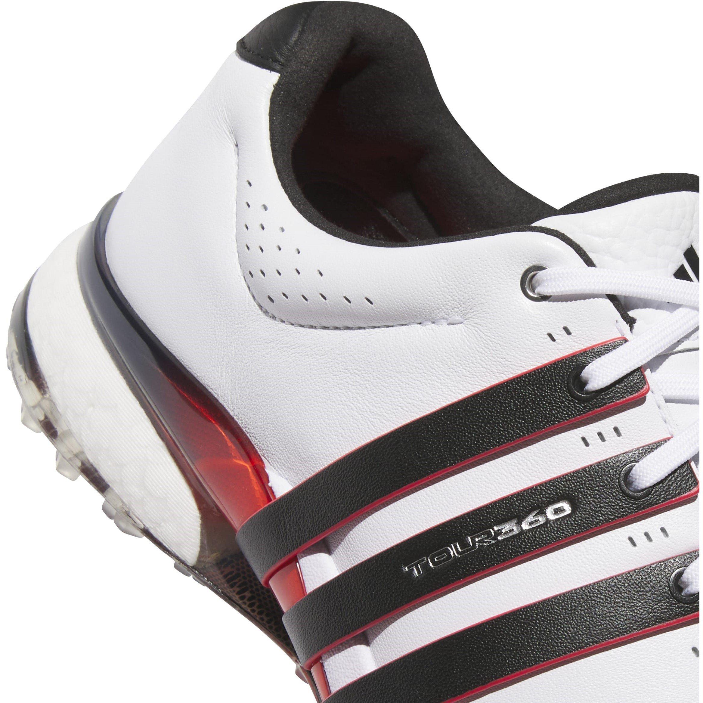 Wht/Blk/Rd - adidas - Tour360 25 Wide Spikeless Golf Shoes Mens - 7