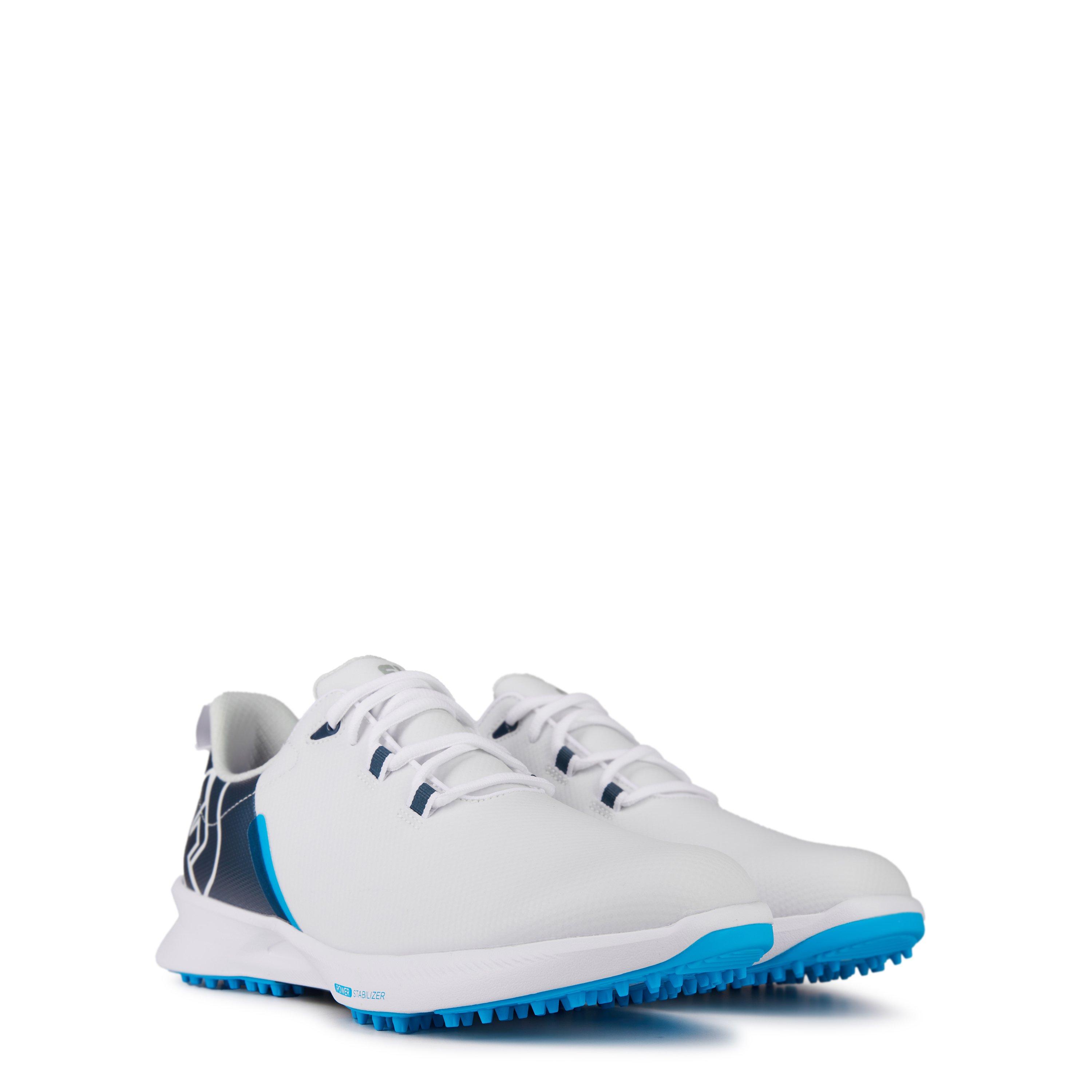 Weiß/Marineblau/Blau - FootJoy - Fuel Spikeless Golf Shoes - 3