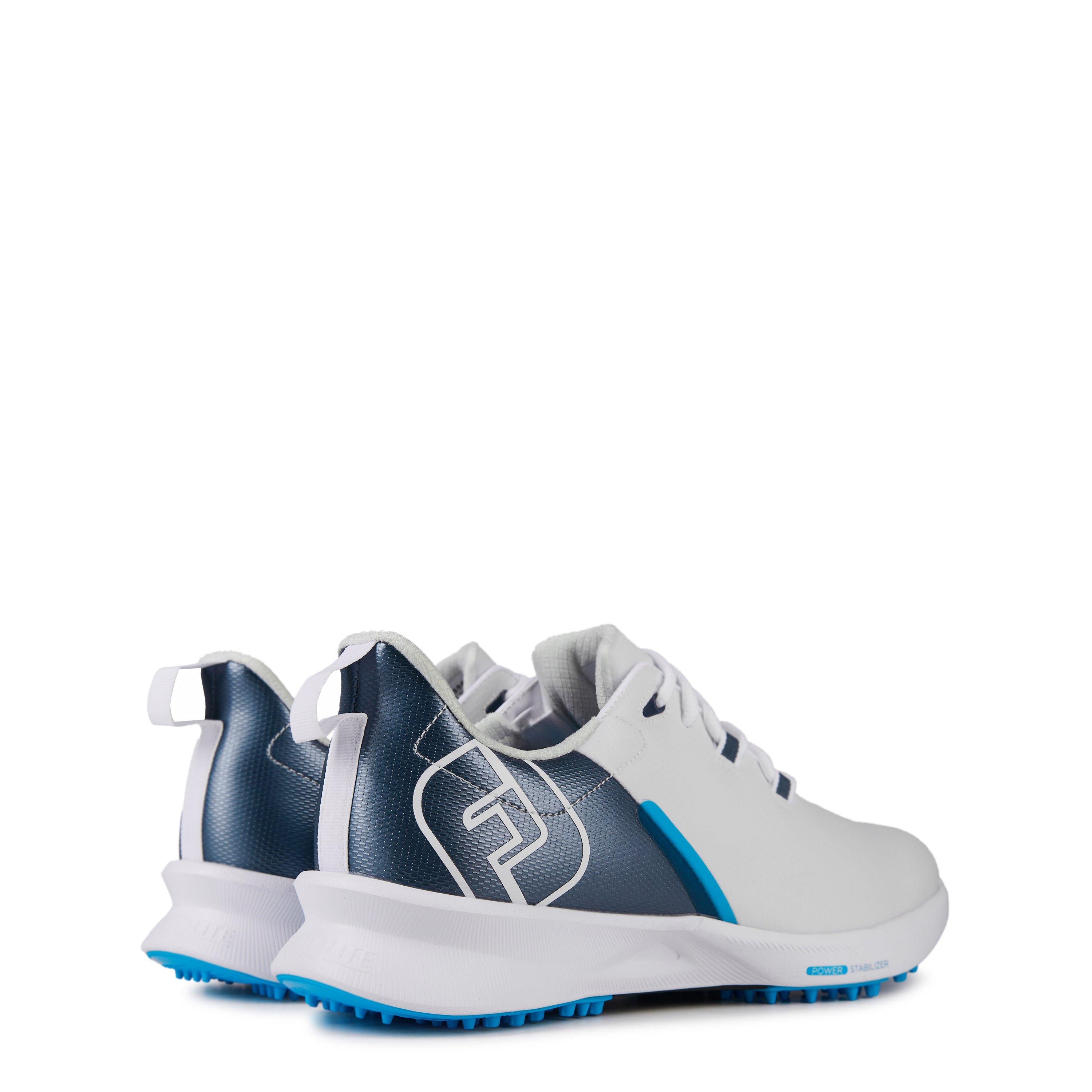 Weiß/Marineblau/Blau - FootJoy - Fuel Spikeless Golf Shoes - 4