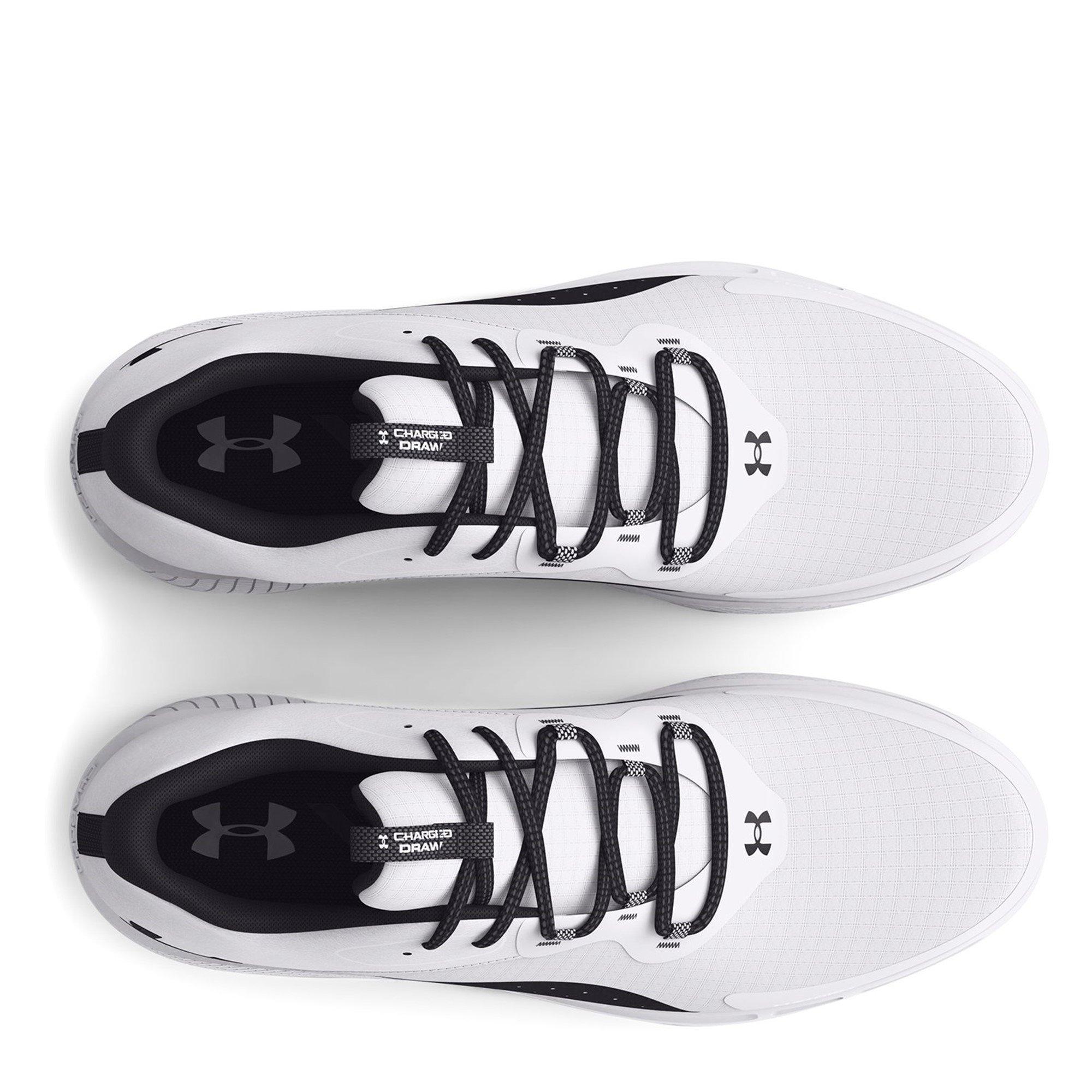 Blanco/Negro - Under Armour - Amour Charge Draw 2 SL Golf Shoe - 4