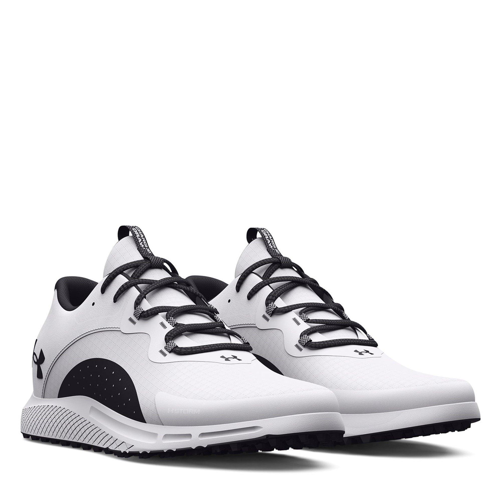 Blanco/Negro - Under Armour - Amour Charge Draw 2 SL Golf Shoe - 5