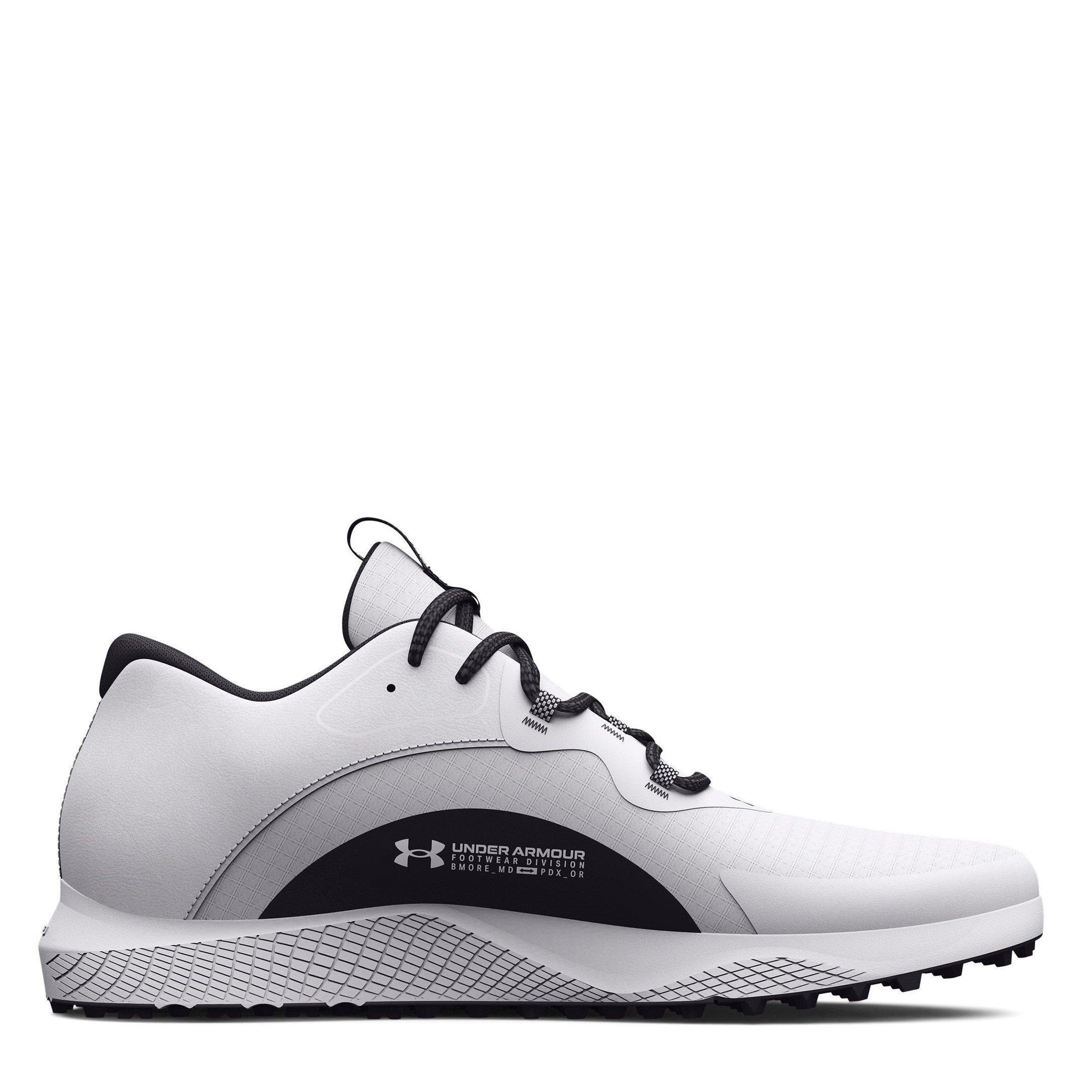 Blanco/Negro - Under Armour - Amour Charge Draw 2 SL Golf Shoe - 6