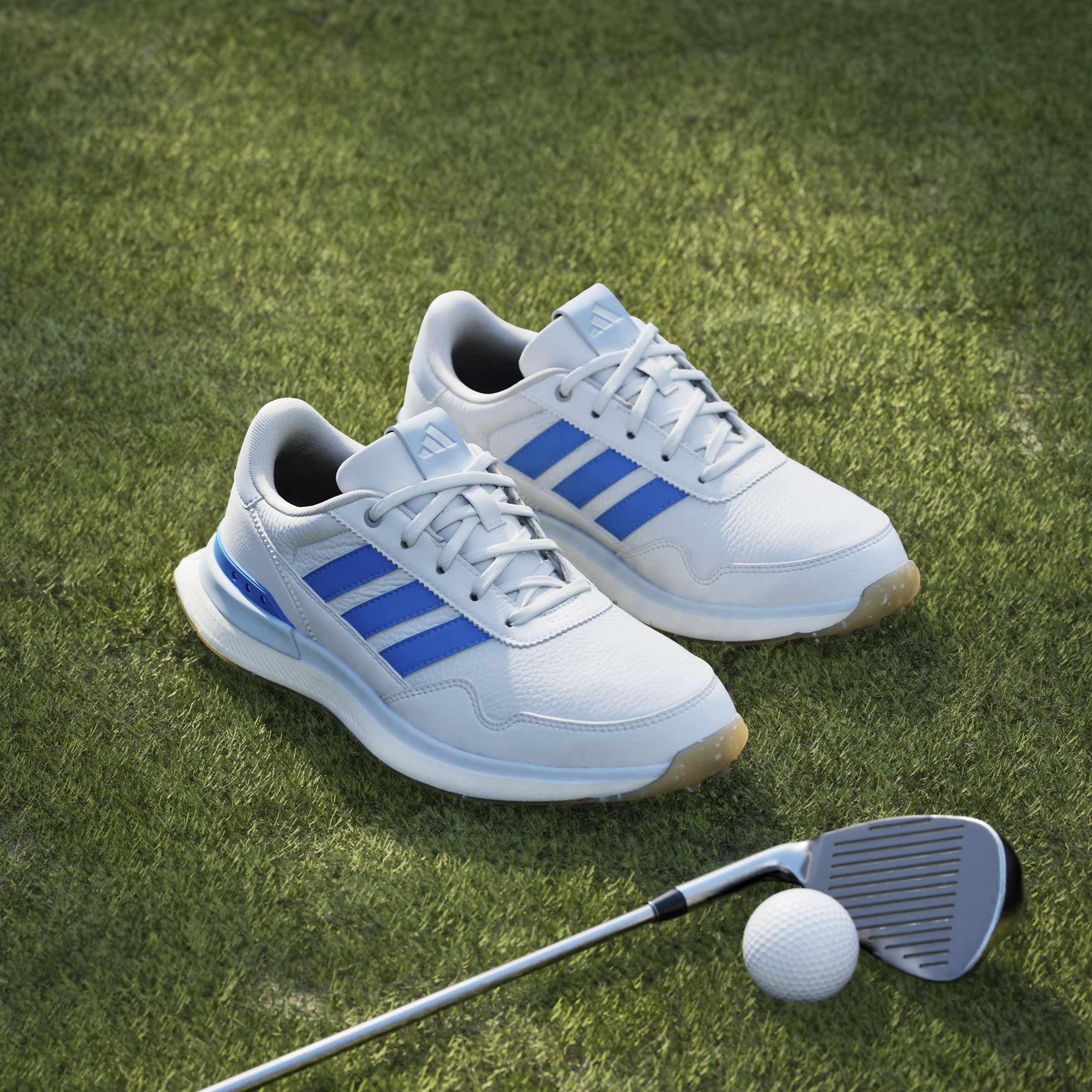 Ftwrwhite/Blue - adidas - Women's Spikeless Golf Shoes - 12