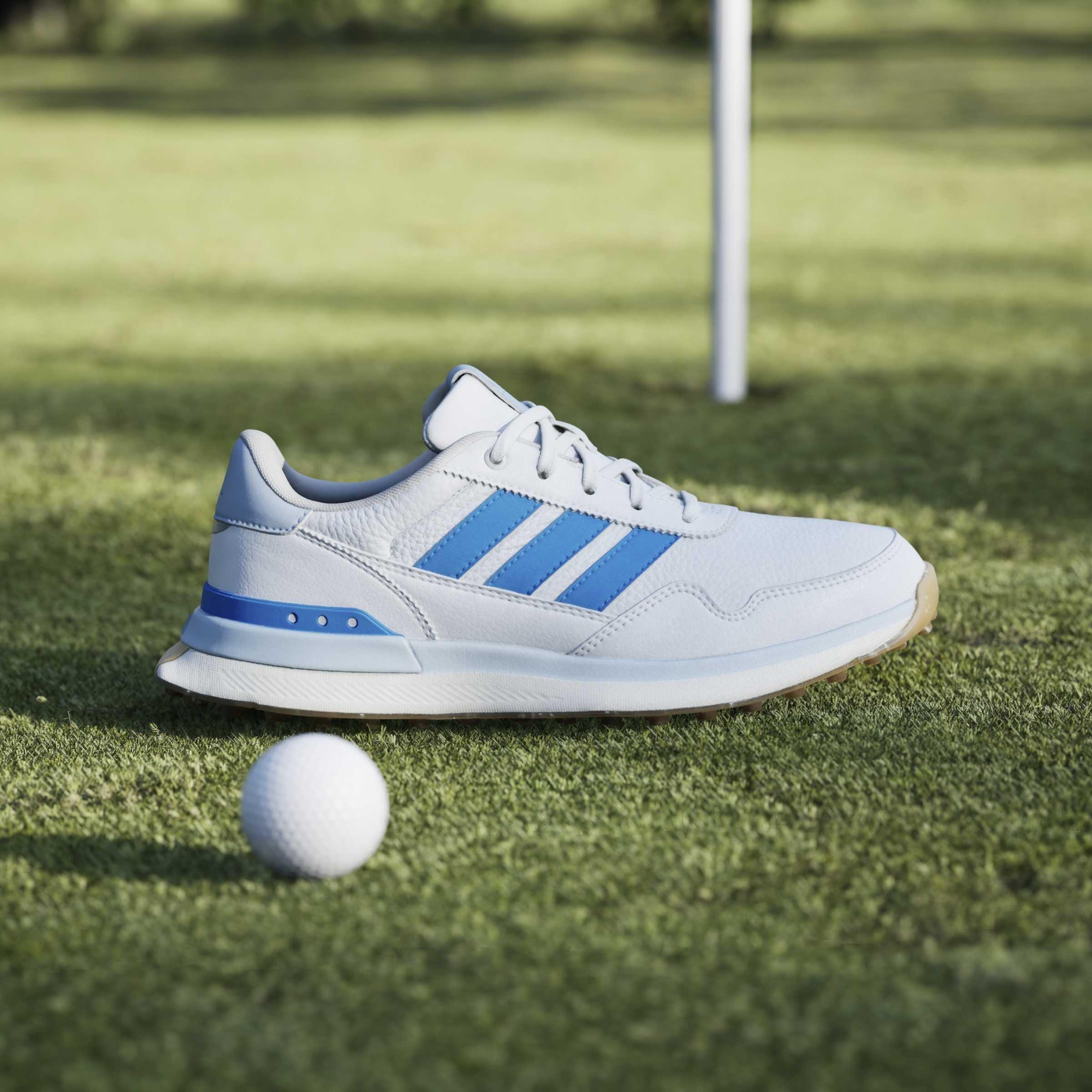 Ftwrwhite/Blue - adidas - Women's Spikeless Golf Shoes - 10