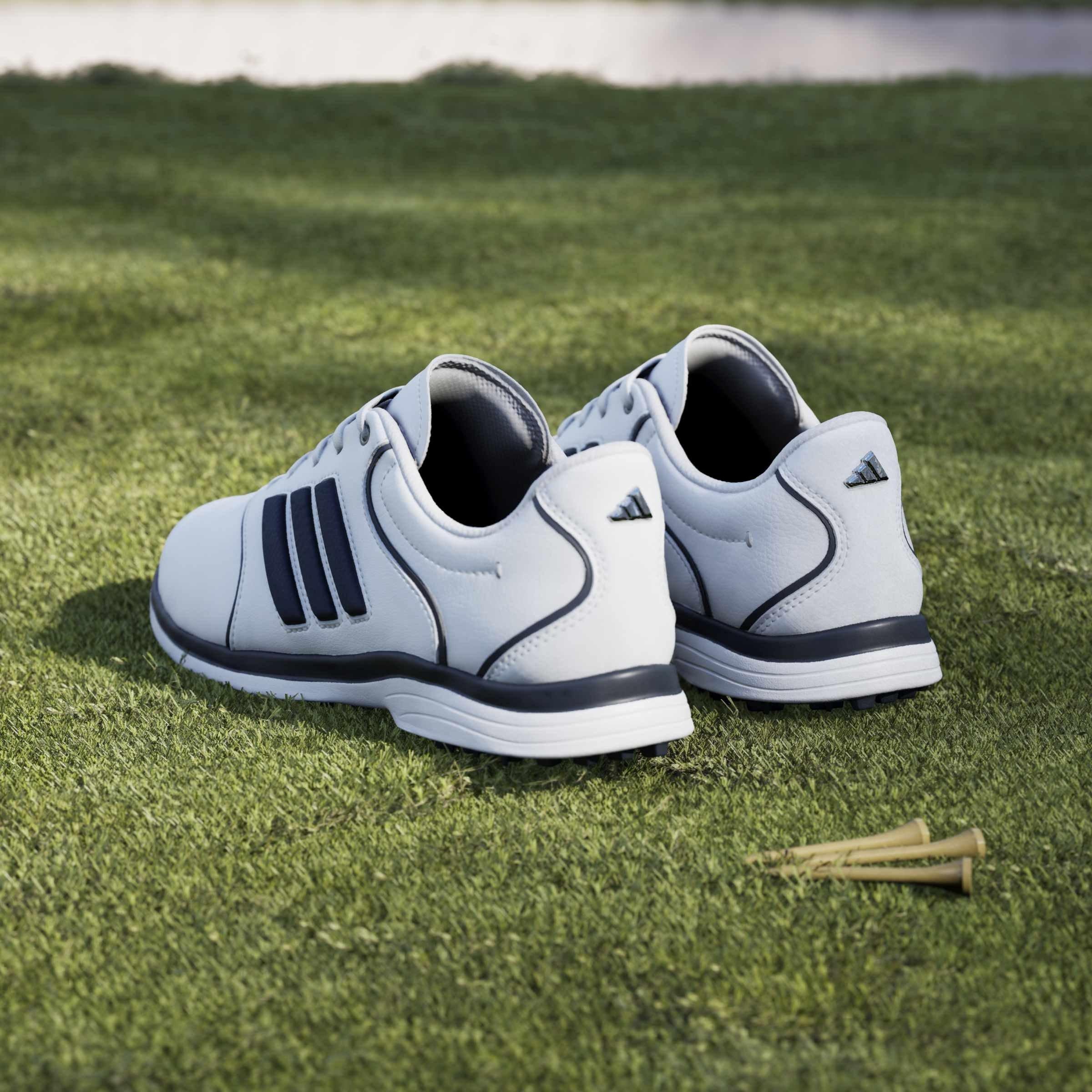 Ftwrwhite/Nvy - adidas - Women's Spikeless Golf Shoes - 13