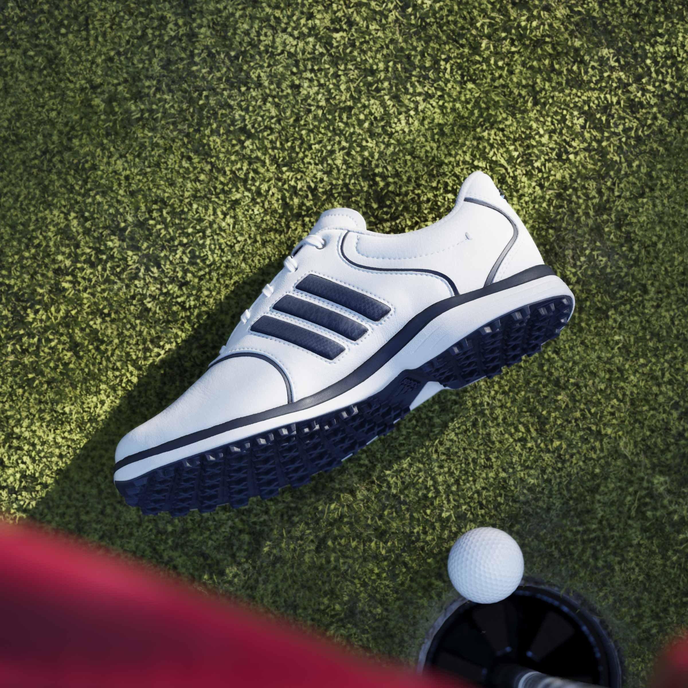 Ftwrwhite/Nvy - adidas - Women's Spikeless Golf Shoes - 14