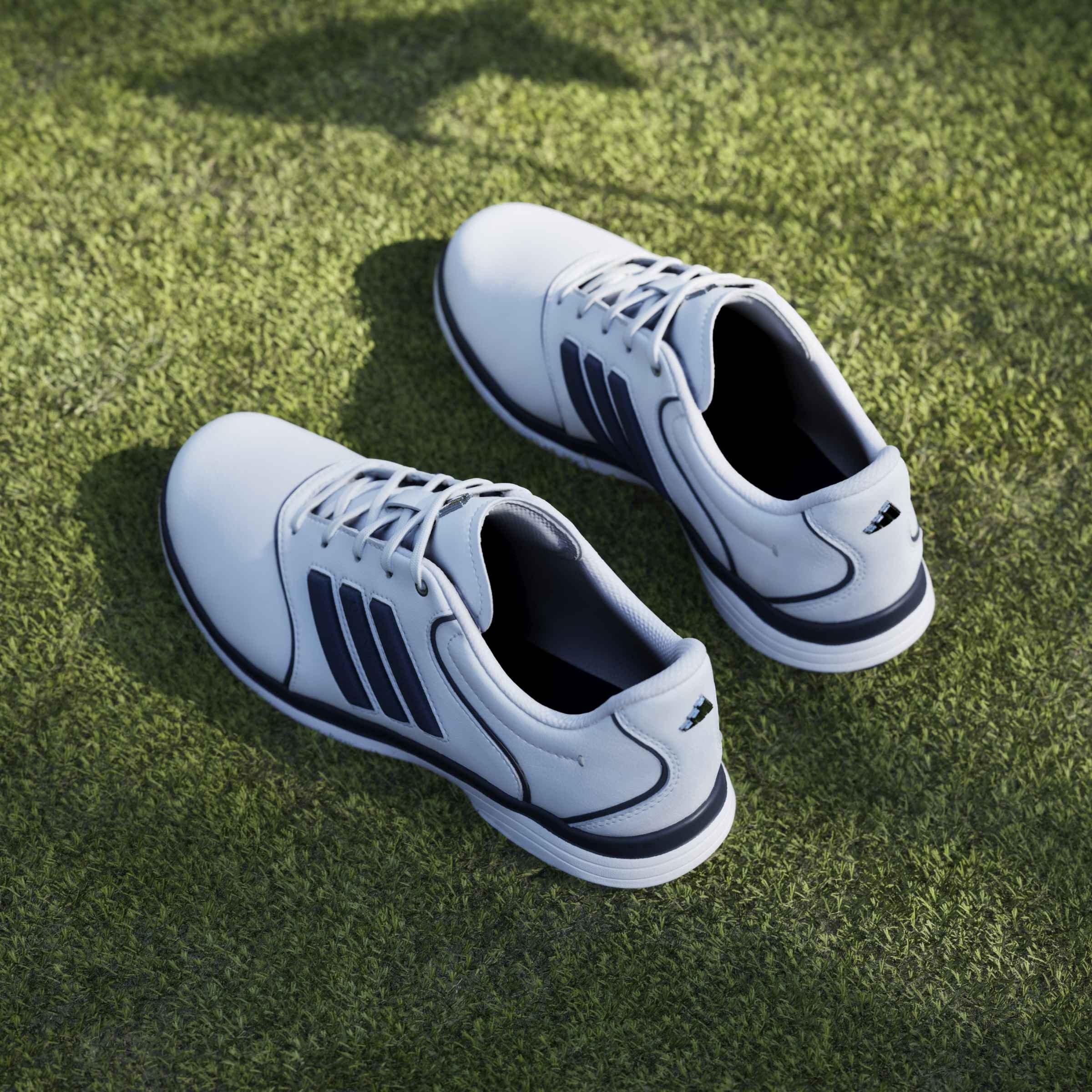 Ftwrwhite/Nvy - adidas - Women's Spikeless Golf Shoes - 15