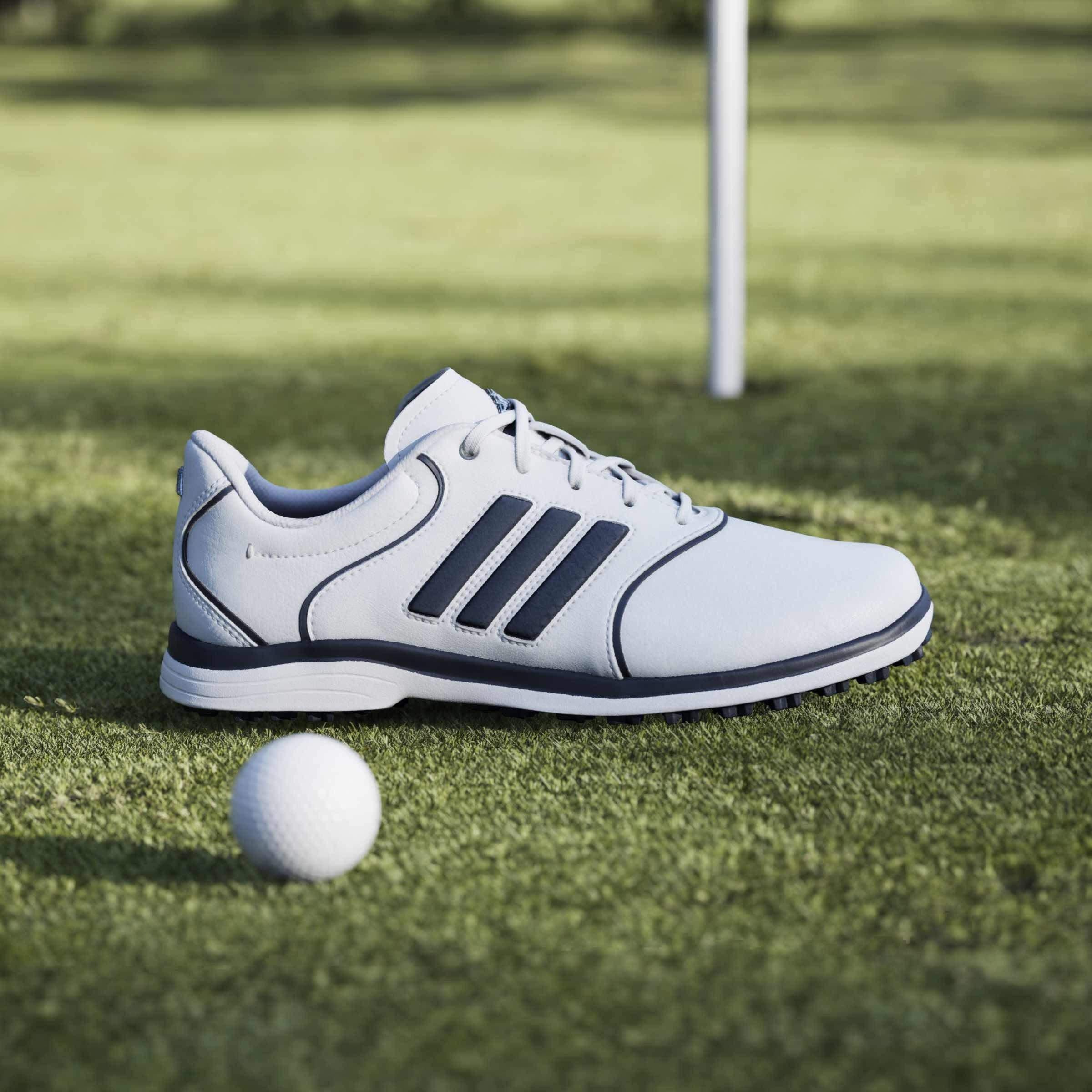 Ftwrwhite/Nvy - adidas - Women's Spikeless Golf Shoes - 10