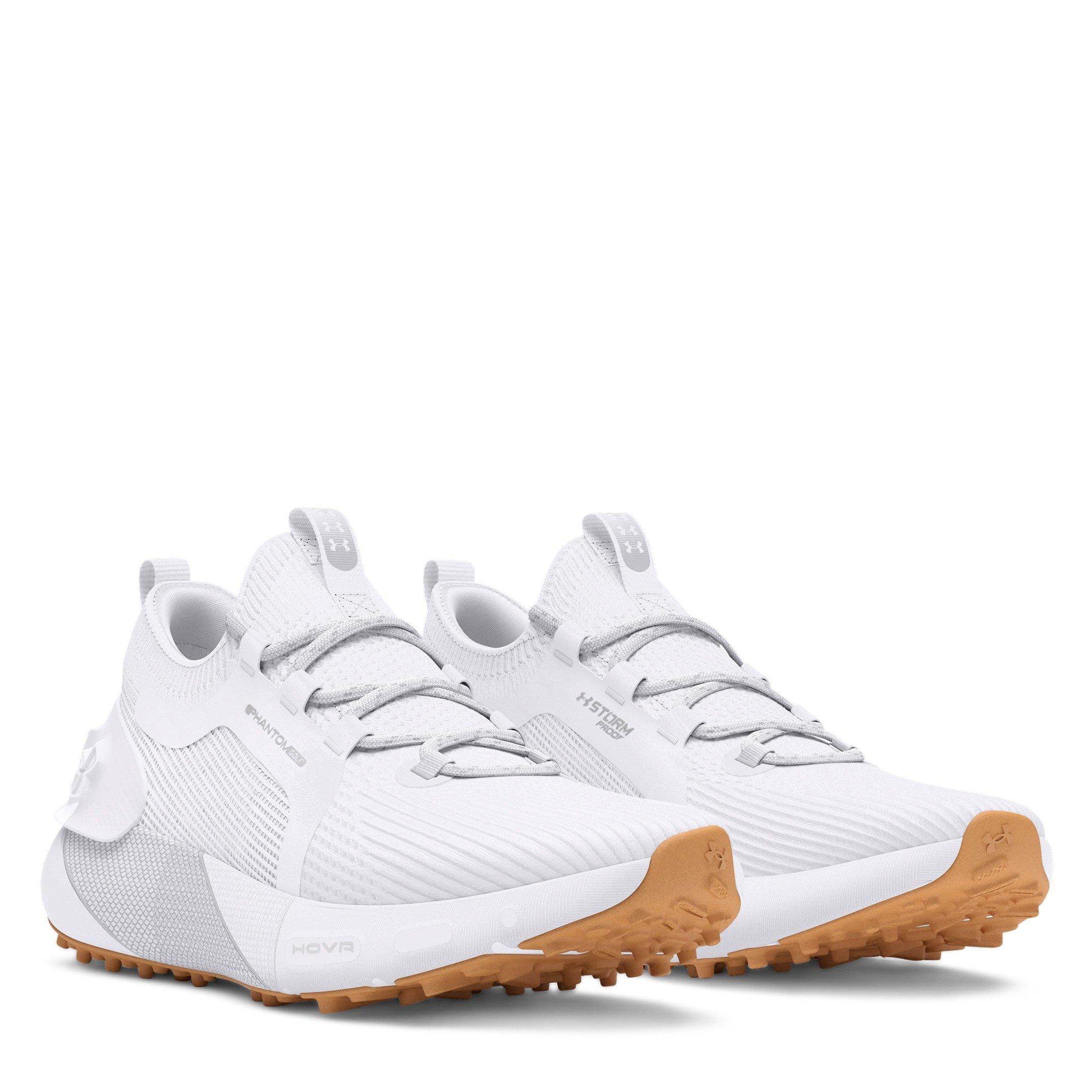 White - Under Armour - Women's Phantom Spikeless Golf Shoes - 5