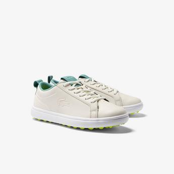 Lacoste Spw Golf Lacoste Spw Graduate BL 1 leather trainers in white