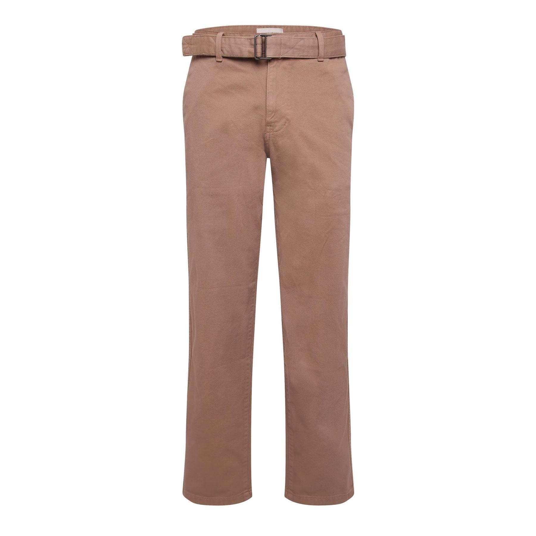Beige - Jack and Jones - Karl Ridge Belted Chinos - 1