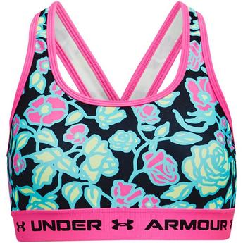 Under Armour UA Mid Crossback Printed Sports Bra Girls