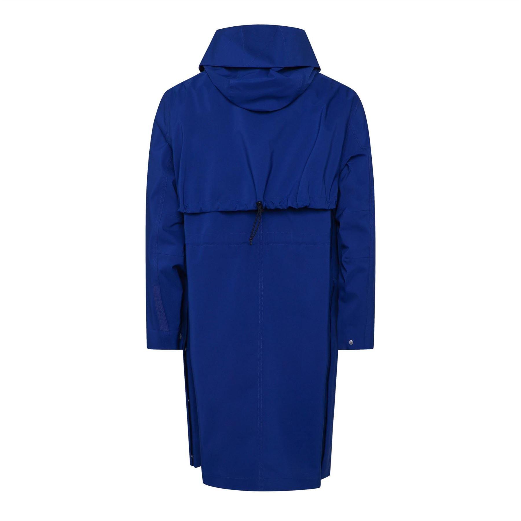 Blue - Lacoste - Long Hooded Water-Resistant Parka Jacket - 2