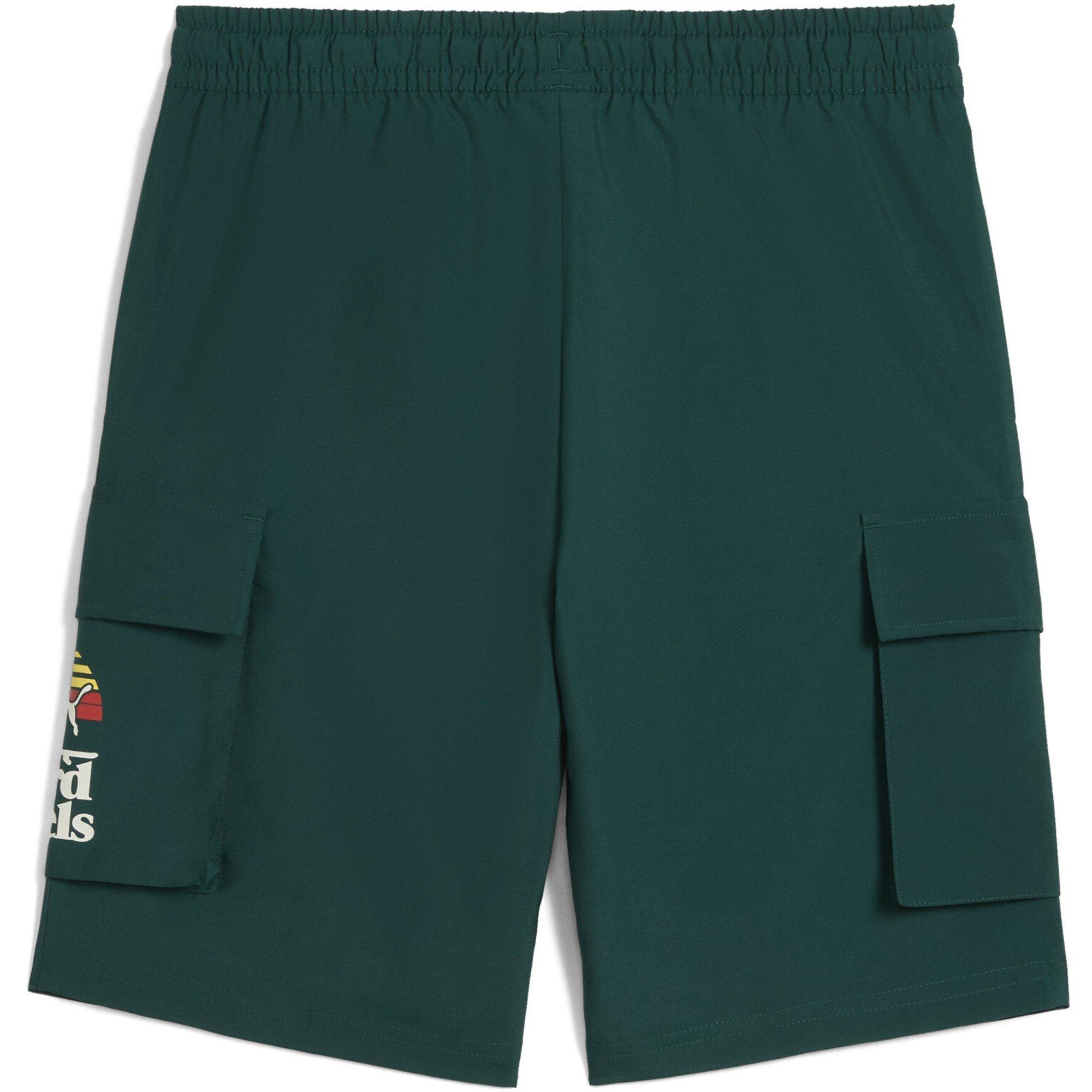 Dunkles Myrtengrün - Puma - Unisex Kids' Mid90S Cargo Chino Shorts - 2