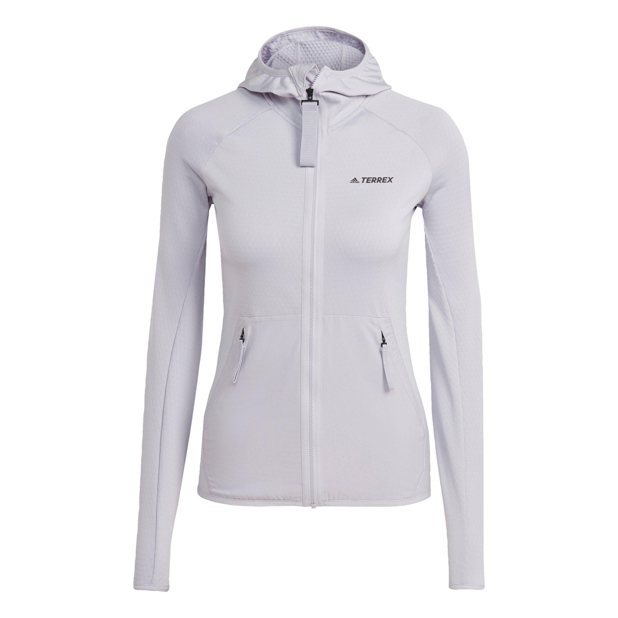 Aube d'argent - adidas - Terrex Tech Flooce Light Hooded Hiking Jacket Wome - 1