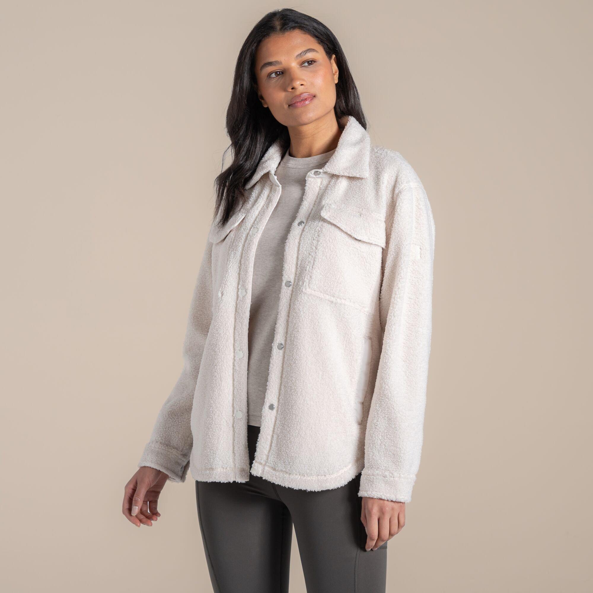Ecru - Craghoppers - Womens National Trust Ribwor Overshirt - 2