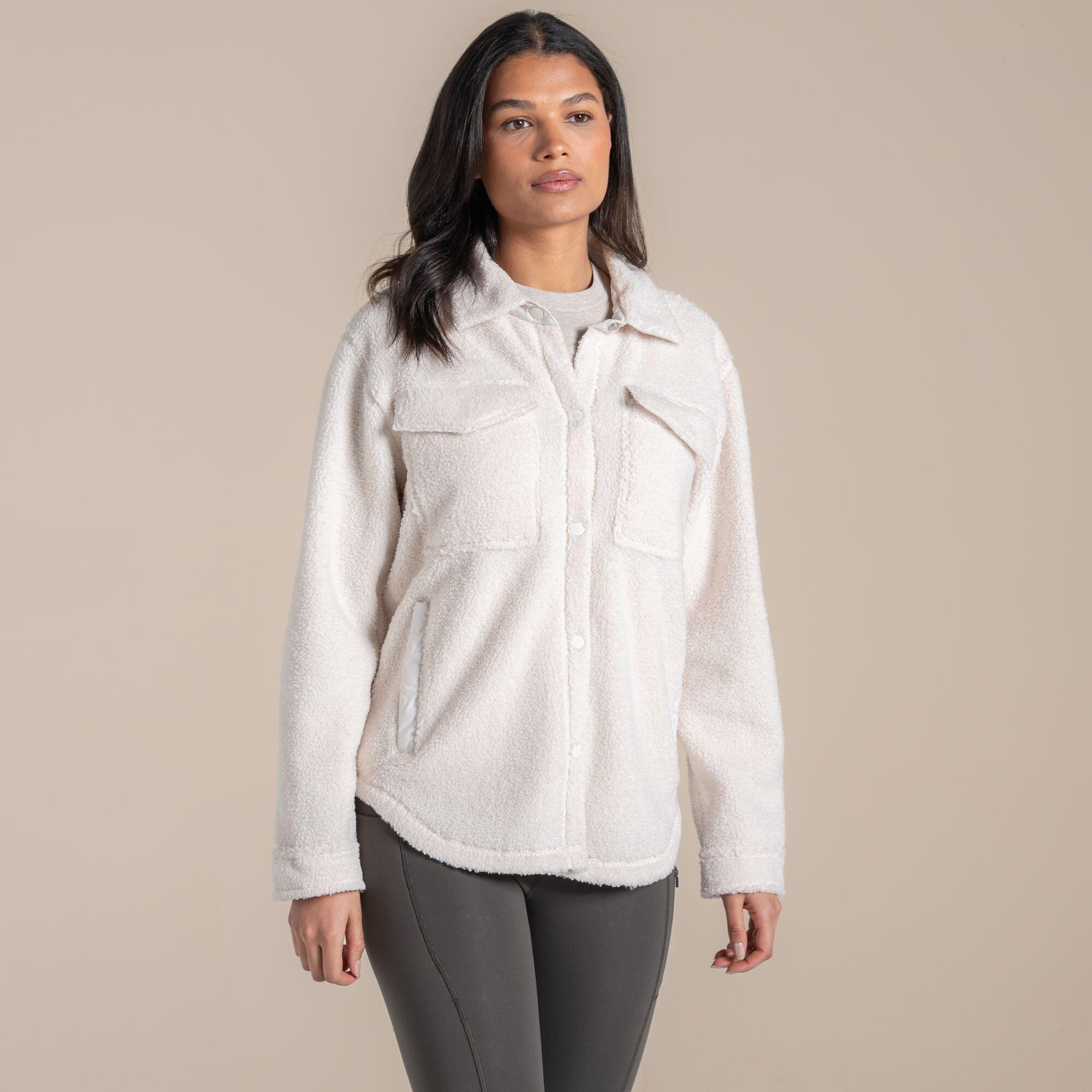Ecru - Craghoppers - Womens National Trust Ribwor Overshirt - 3