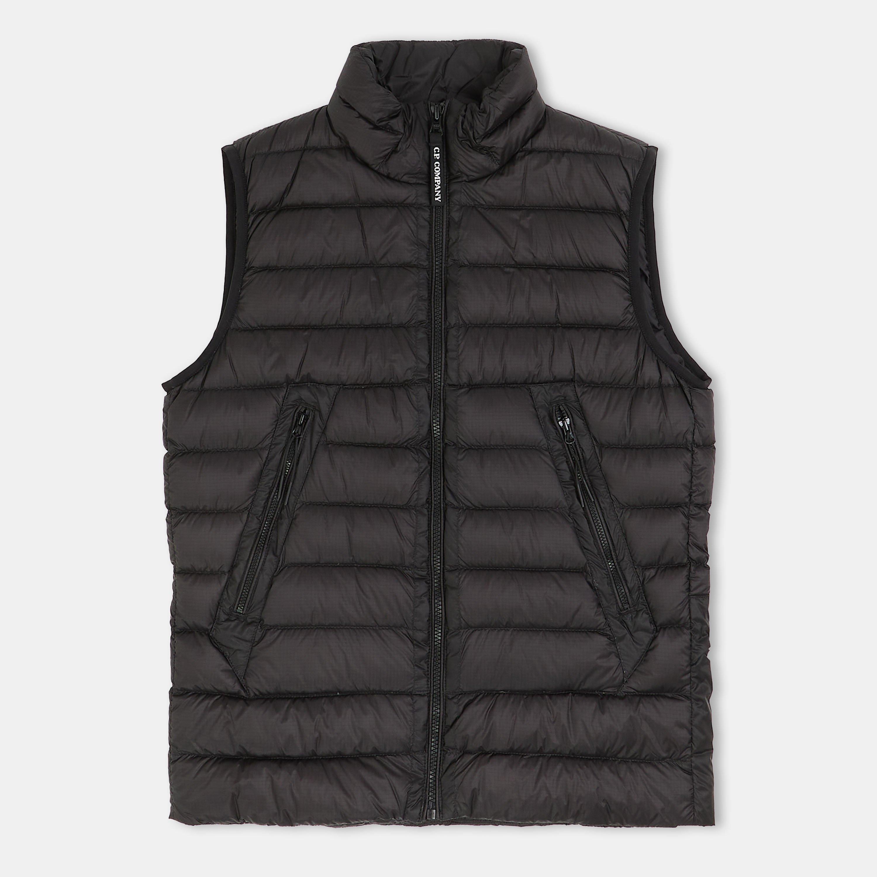 Black 60100 - CP Company - Kids' Rip Lightweight Sleeveless Gilet - 1