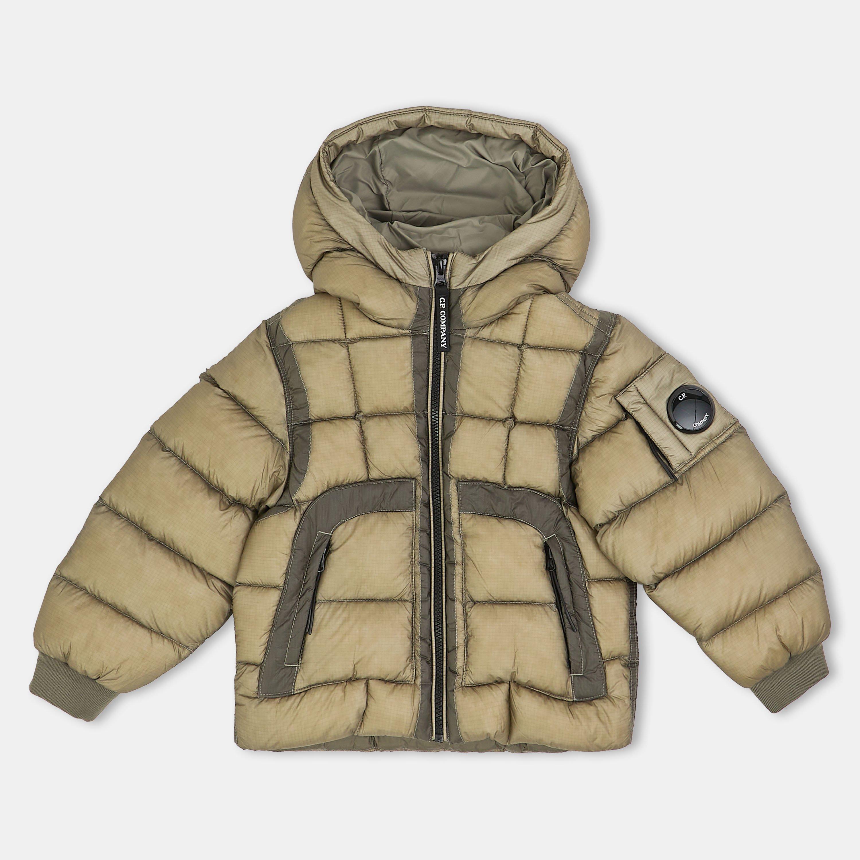 Cp Company Boys Kids' Ripstop Insulated Medium Puffer Jacket - Taupe 60503 - 10Y