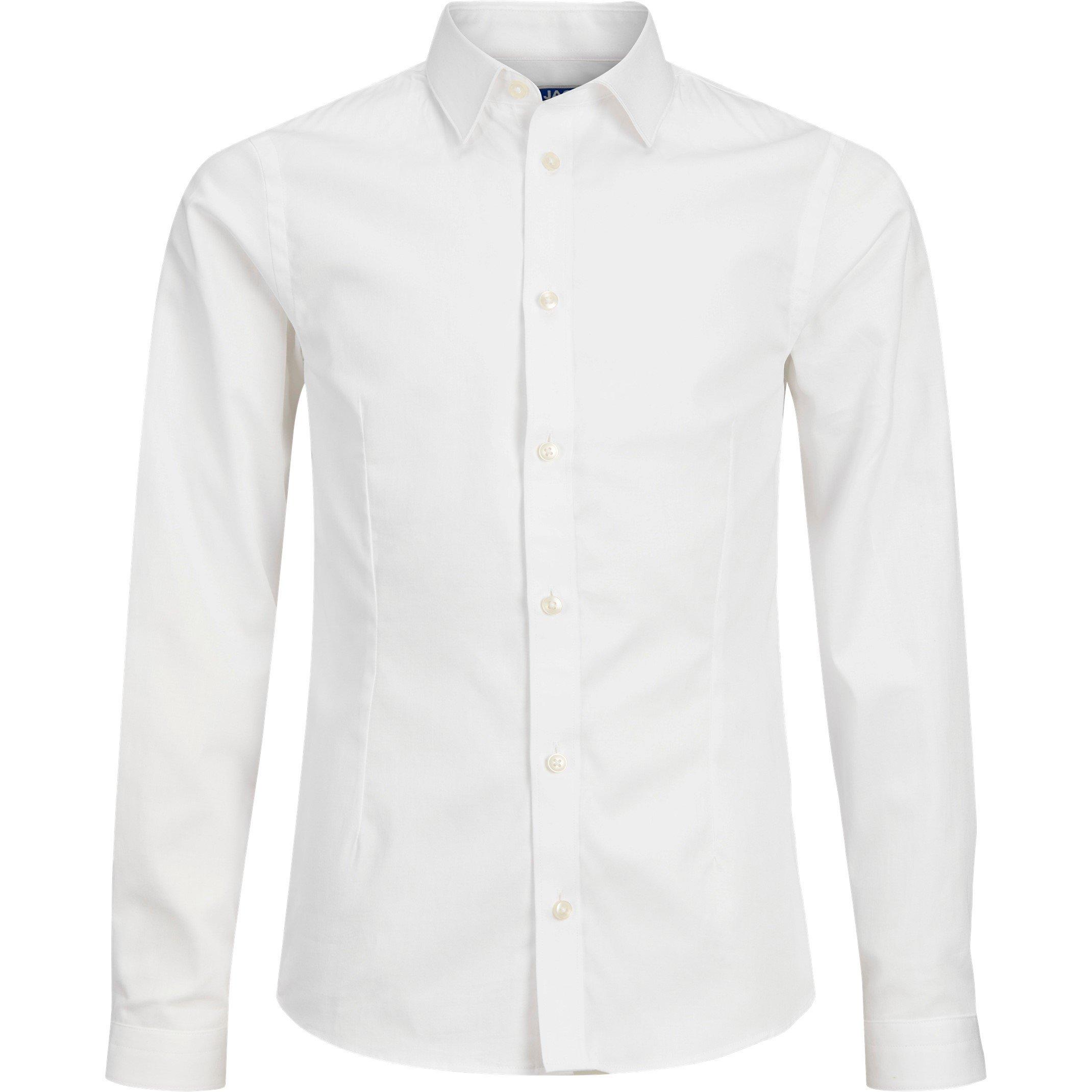 Wit - Jack and Jones - Kids' Long-Sleeve Plain Shirt - 6
