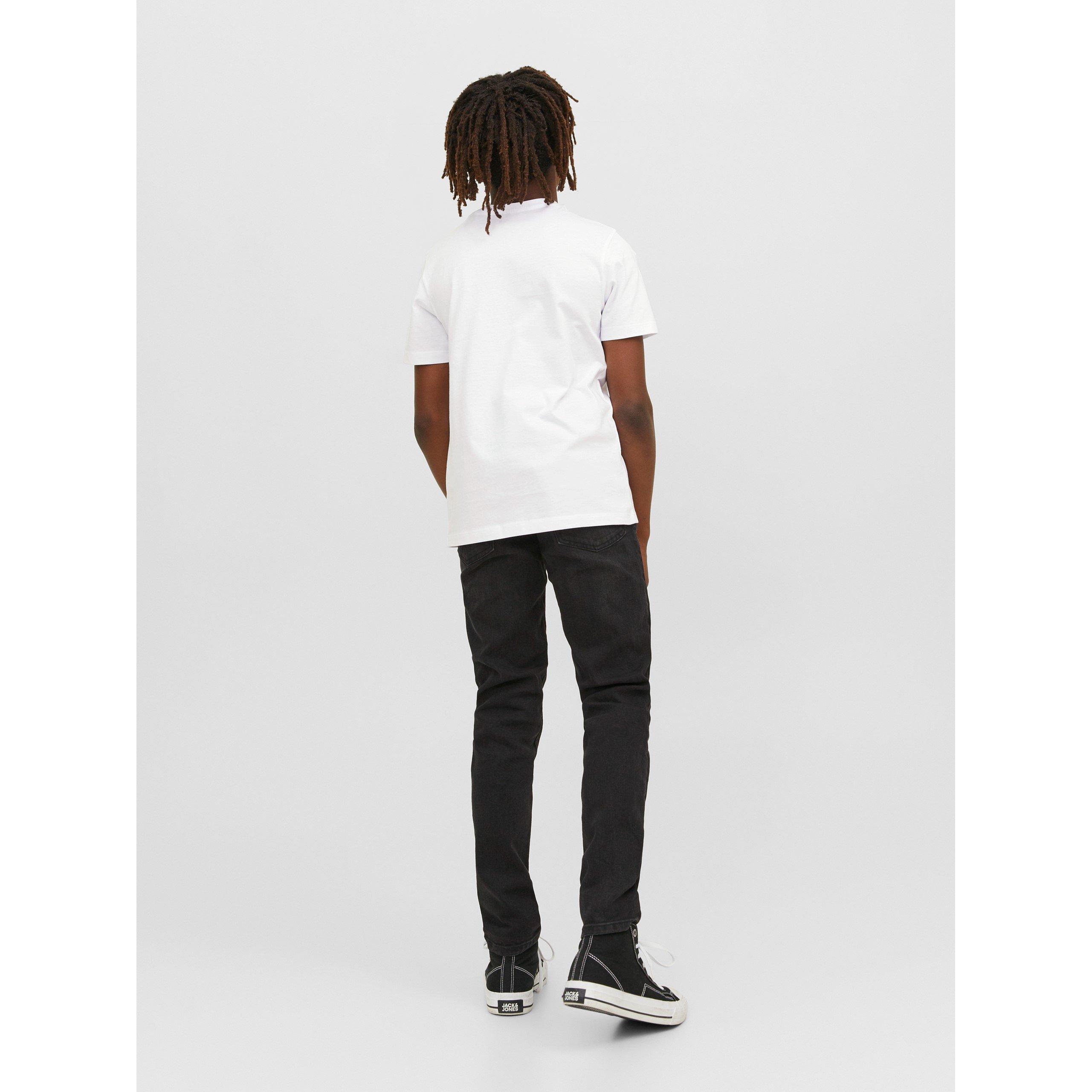 White - Jack and Jones - Junior and Junior Logo Regular Fit T-Shirt - 3