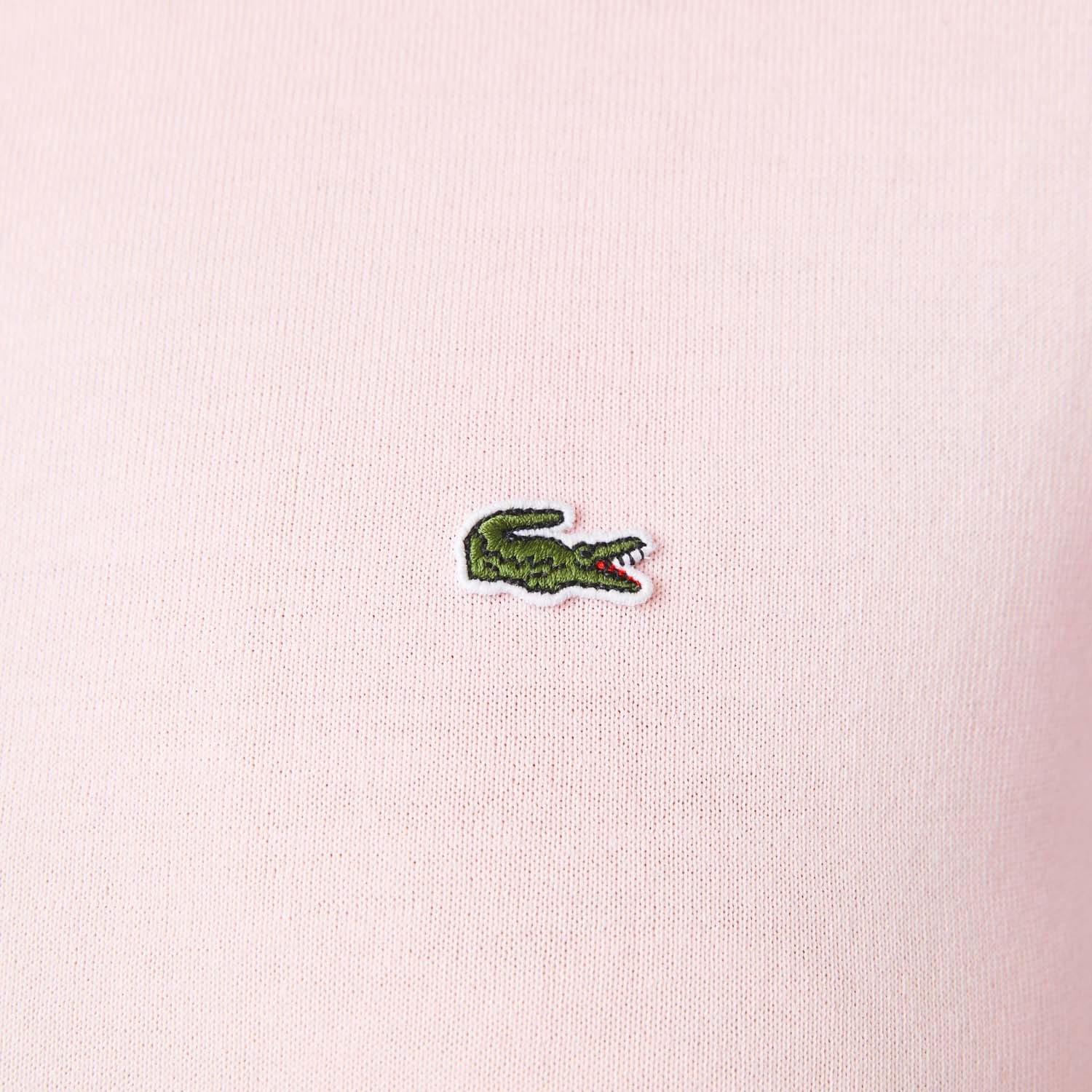 Pink - Lacoste - Organic Cotton Crewneck Sweater - 4