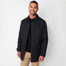 Threadbare Showerproof Button Up Collared Mac Jacket