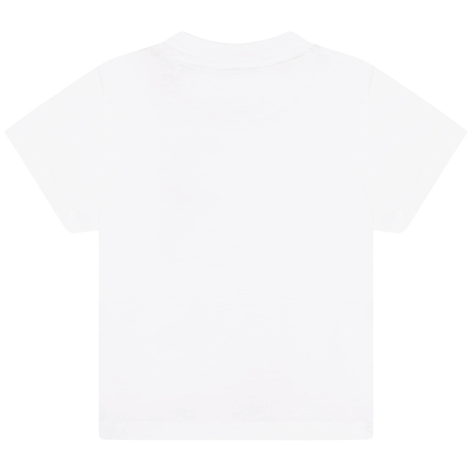 Branco 09 - Boss - Kids' Large Logo Cotton Short Sleeve T-Shirt - 2