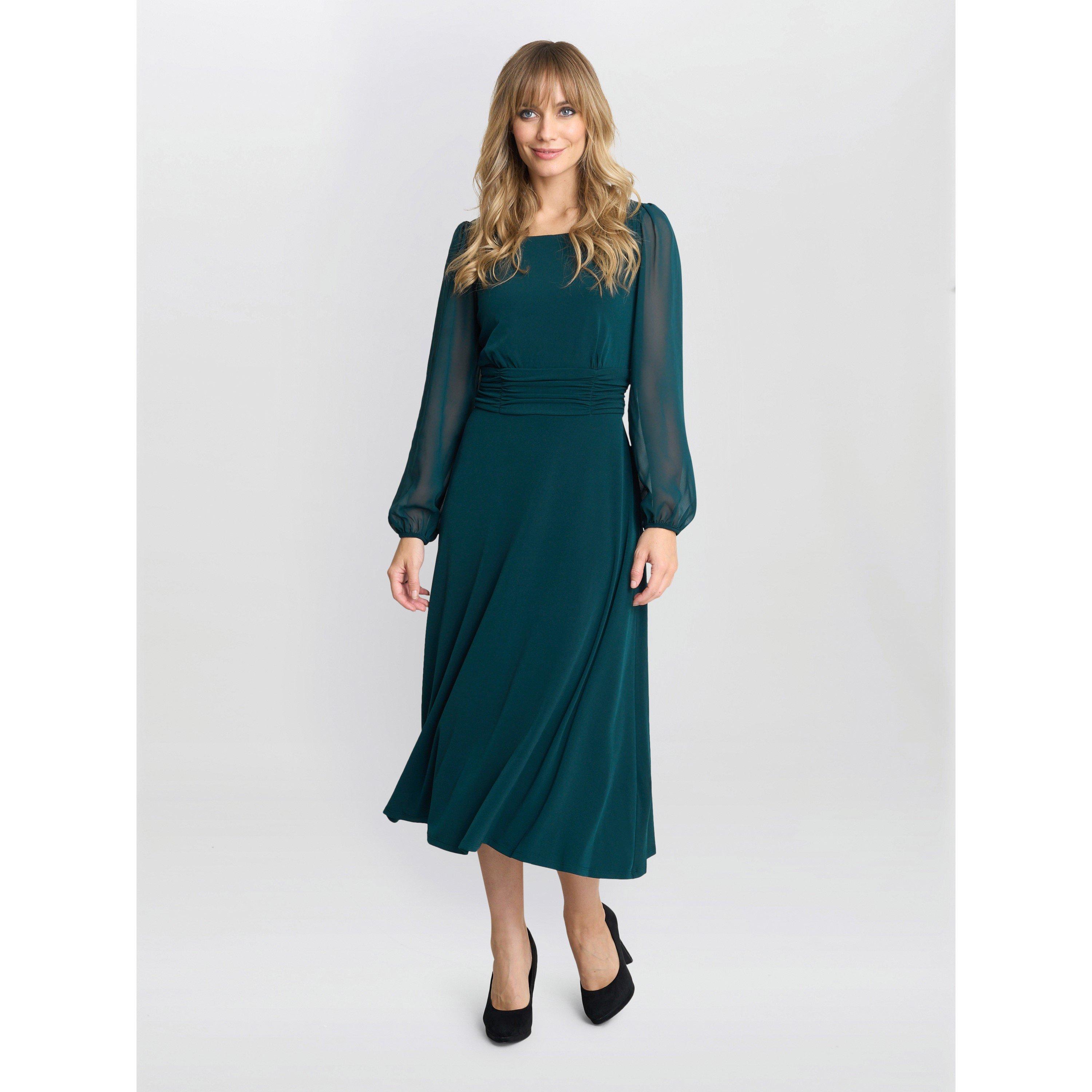 Gina Bacconi Piper Chiffon Sleeve Jersey Dress Unclassified