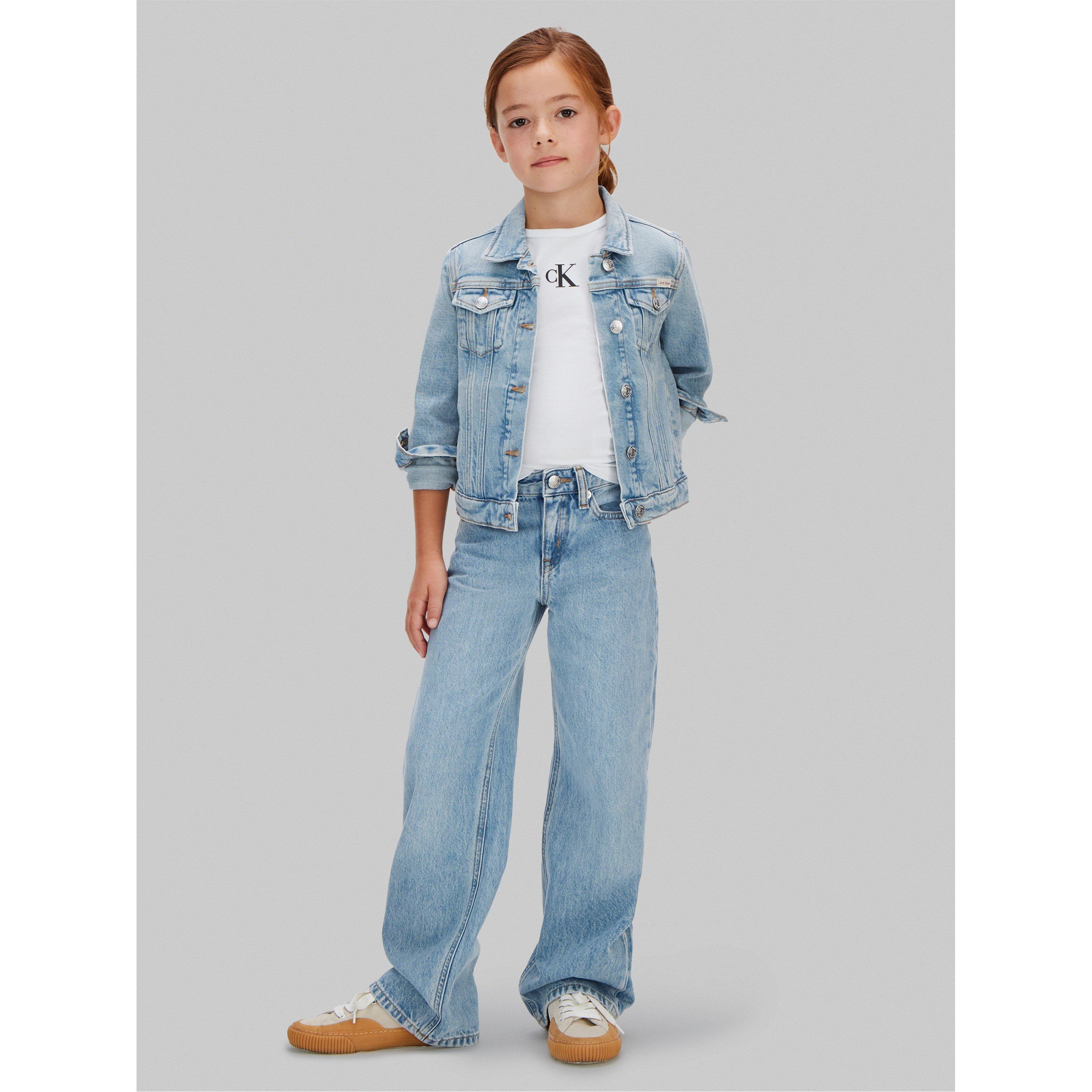 Trapera - Calvin Klein - Kids' Wide Leg Jeans - 2