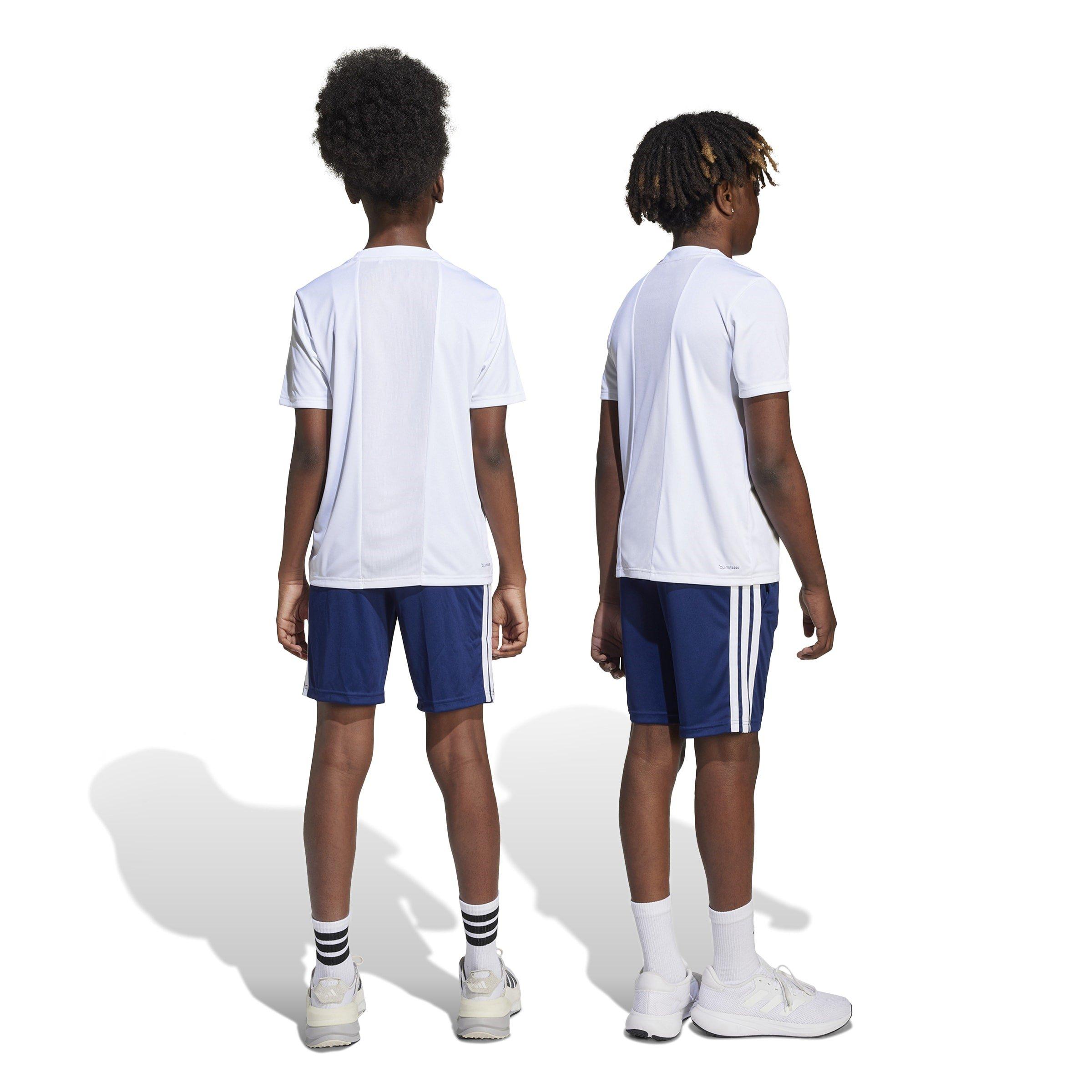 White/Dk Blue - adidas - Train Essentials 3-Stripes T-Shirt Set Juniors - 3